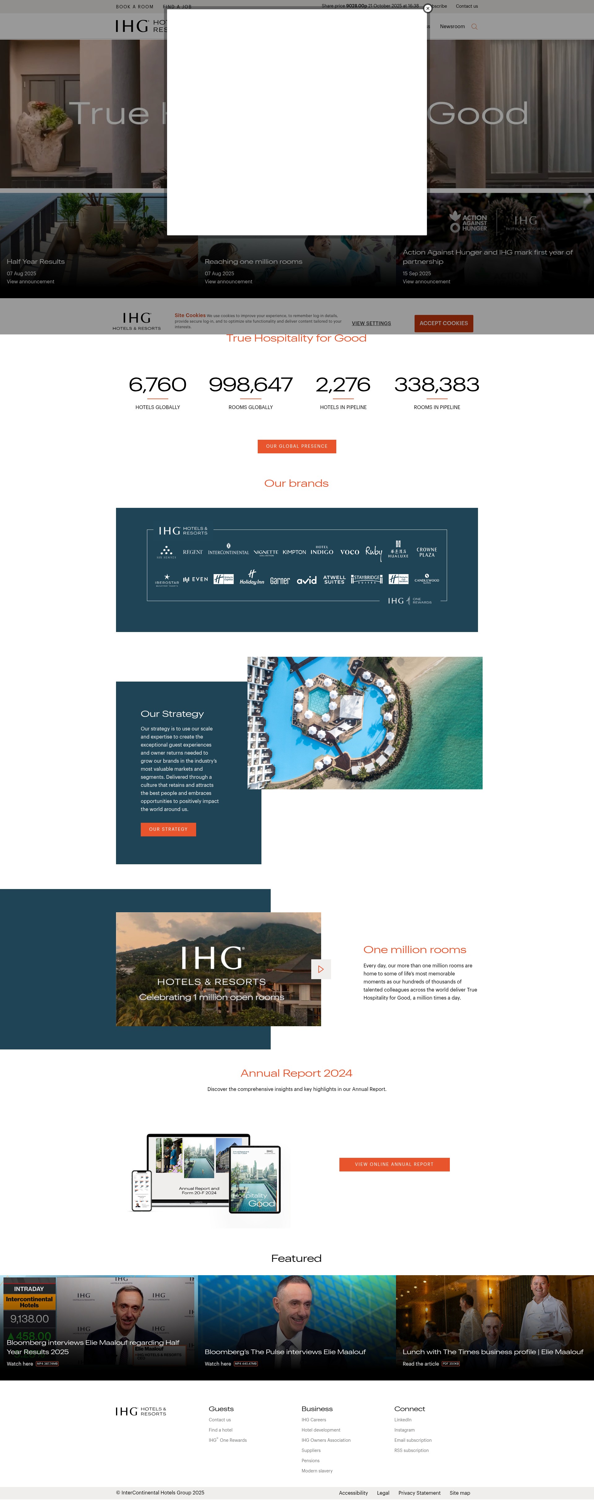 Screenshot of ihgplc.com