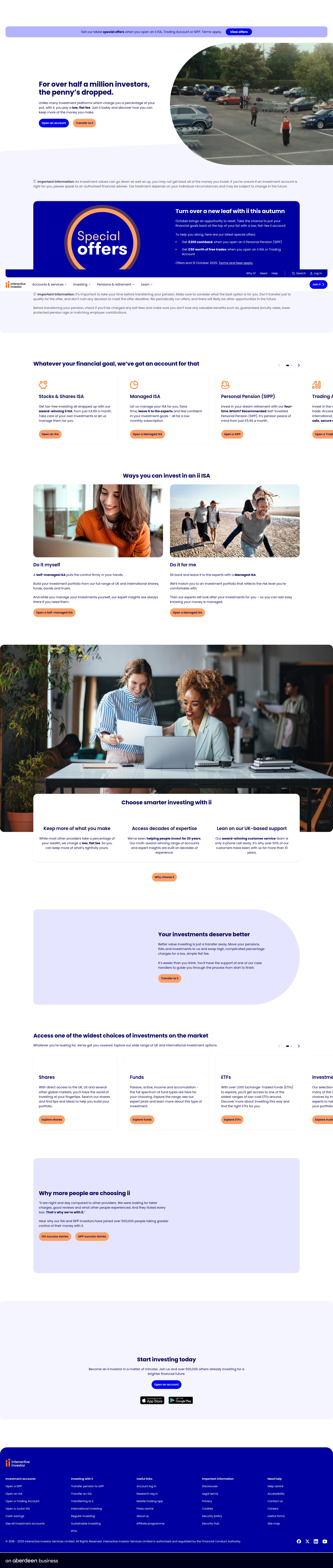 Screenshot of ii.co.uk