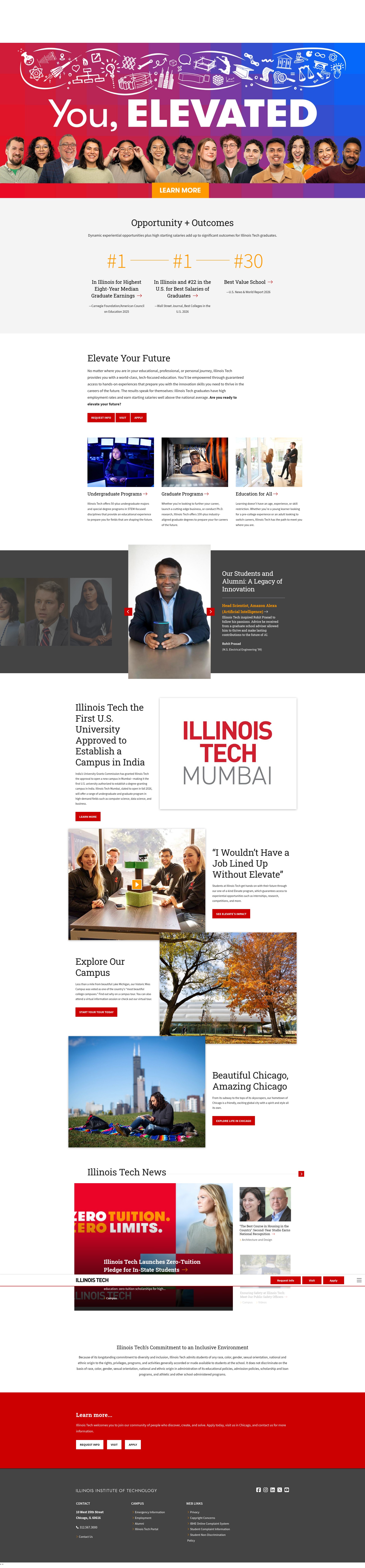 Screenshot of iit.edu