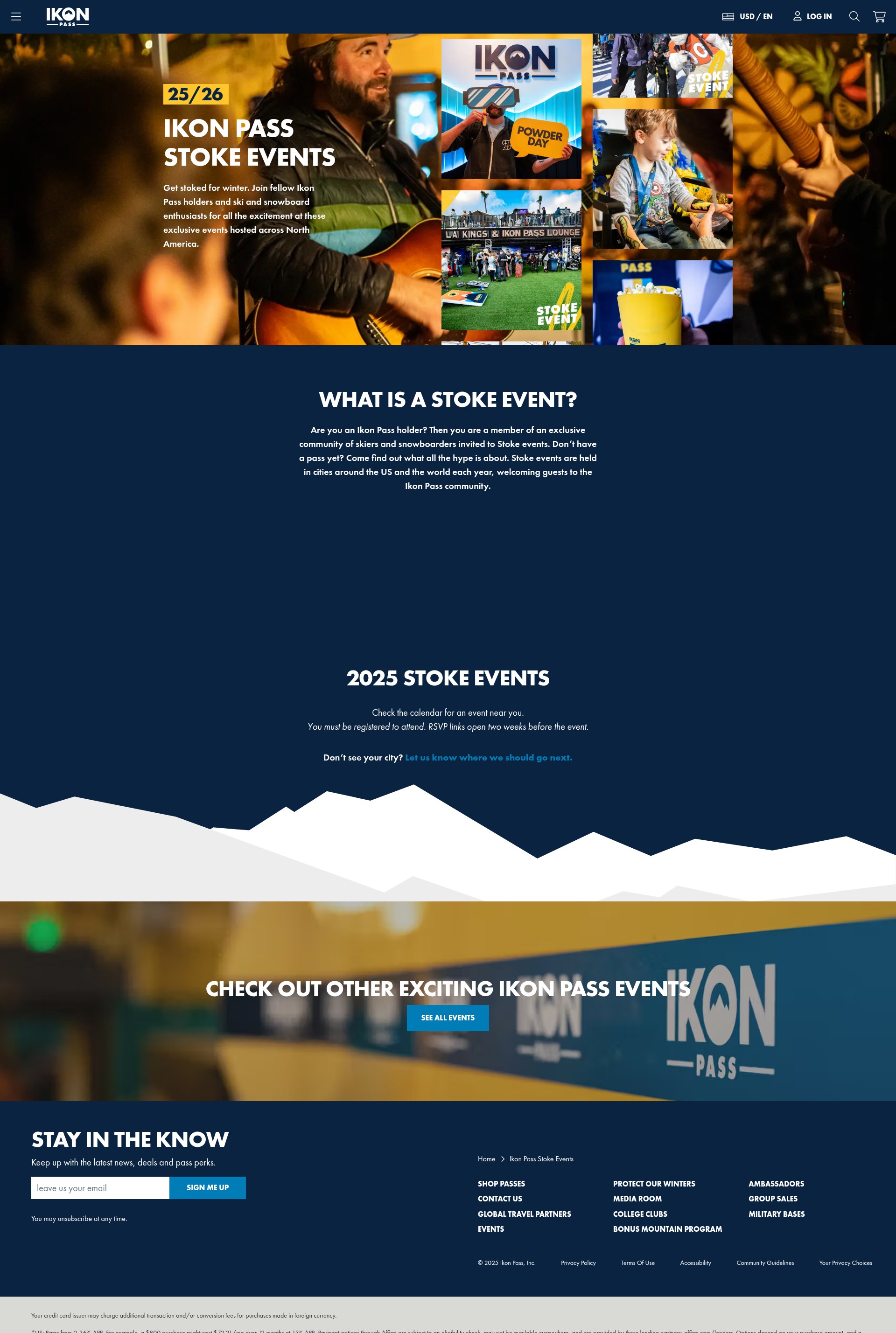 Screenshot of ikonpass.com