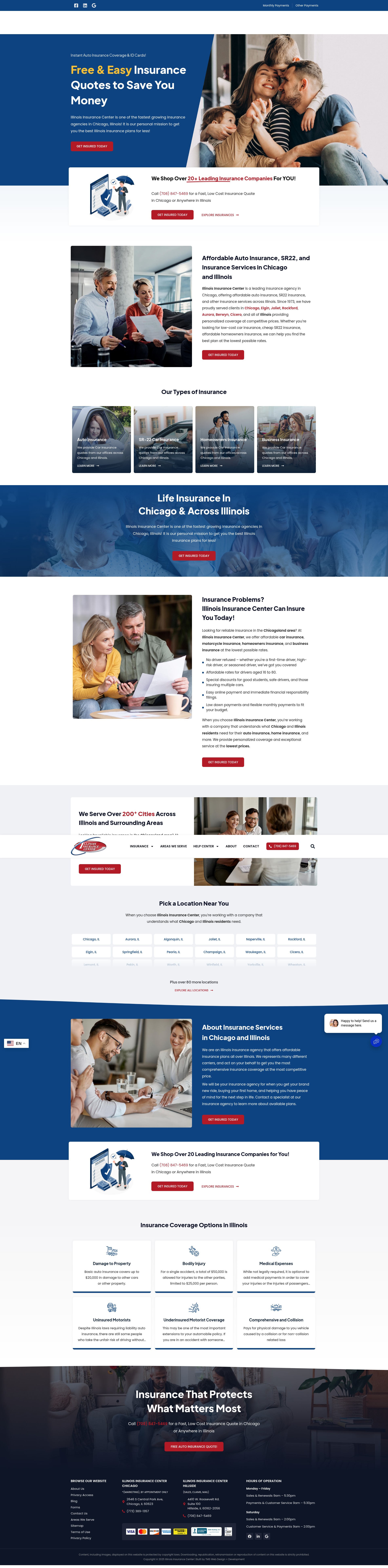 Screenshot of ilinsurancecenter.com
