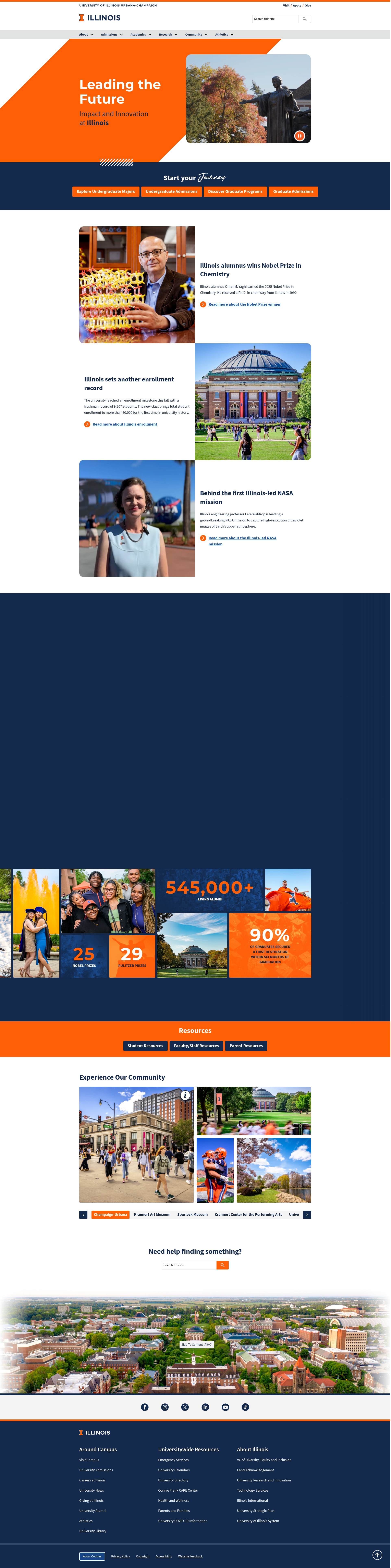 Screenshot of illinois.edu