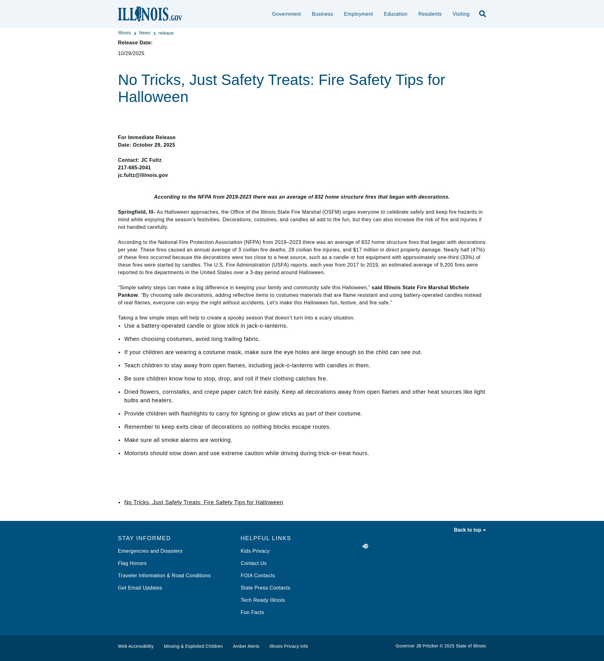 Screenshot of illinois.gov