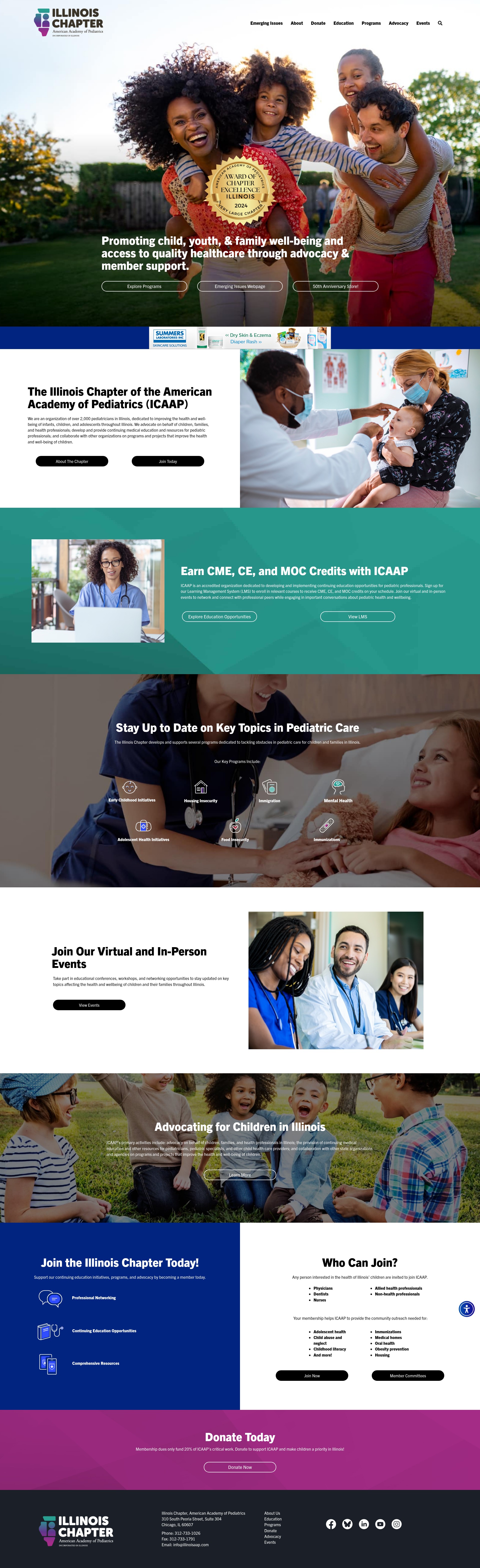 Screenshot of illinoisaap.org