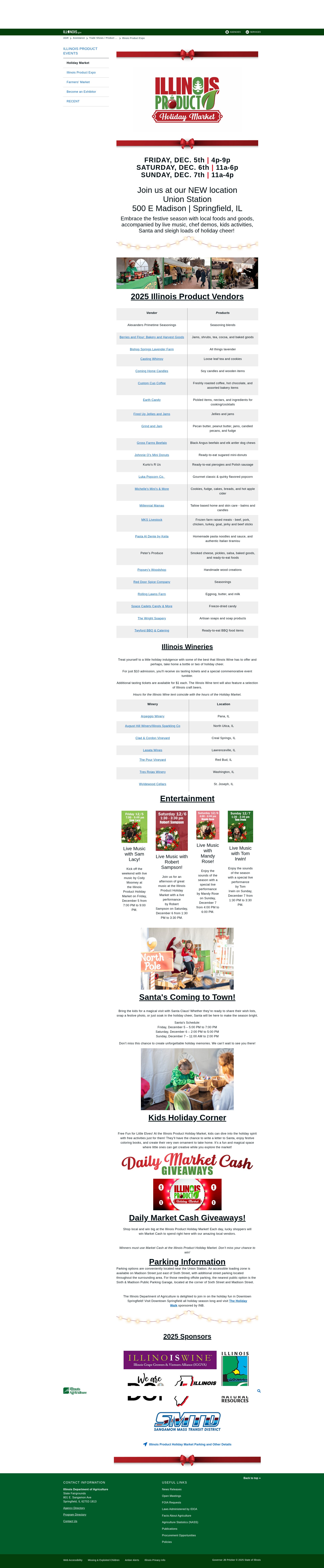 Screenshot of illinoisproductholidaymarket.com