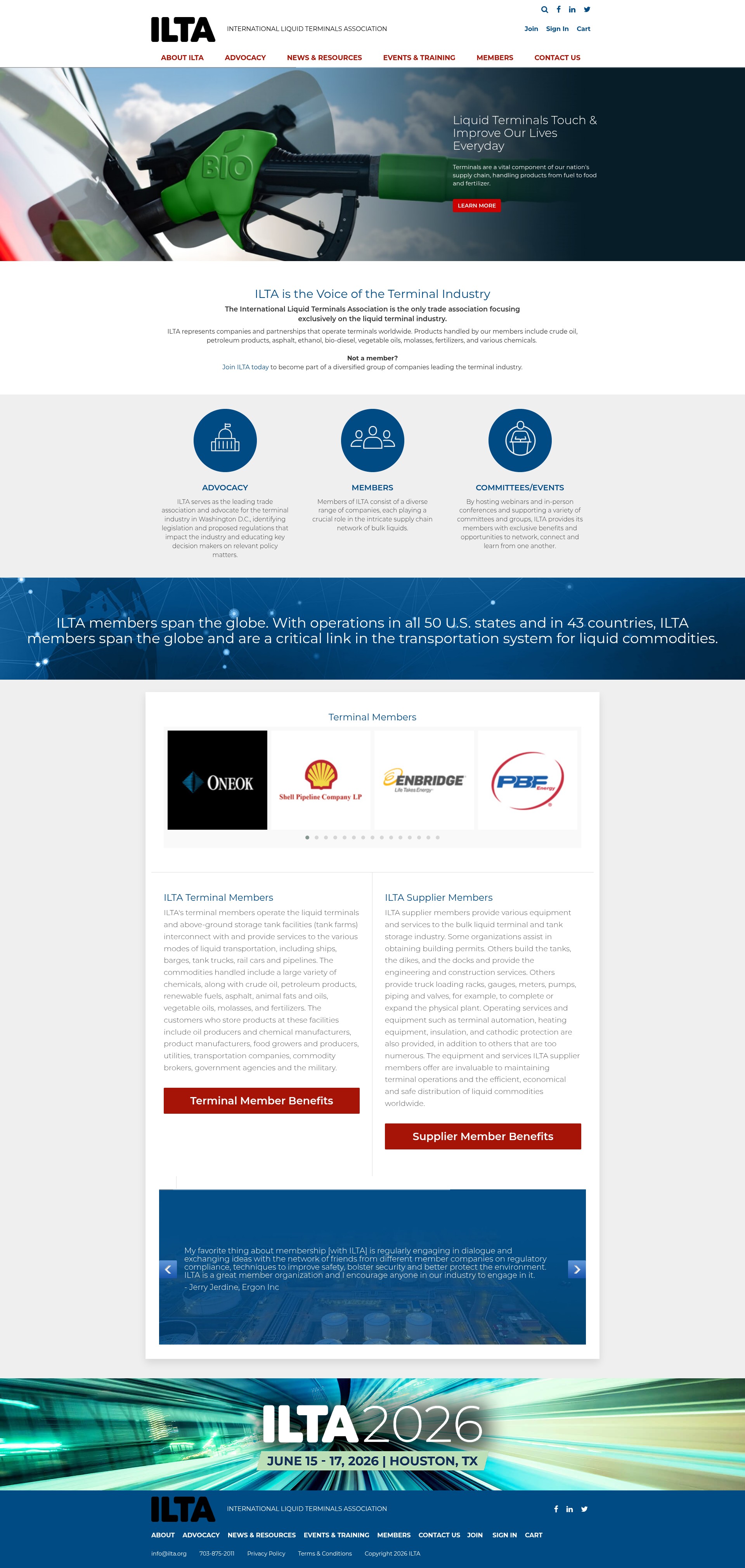 Screenshot of ilta.org