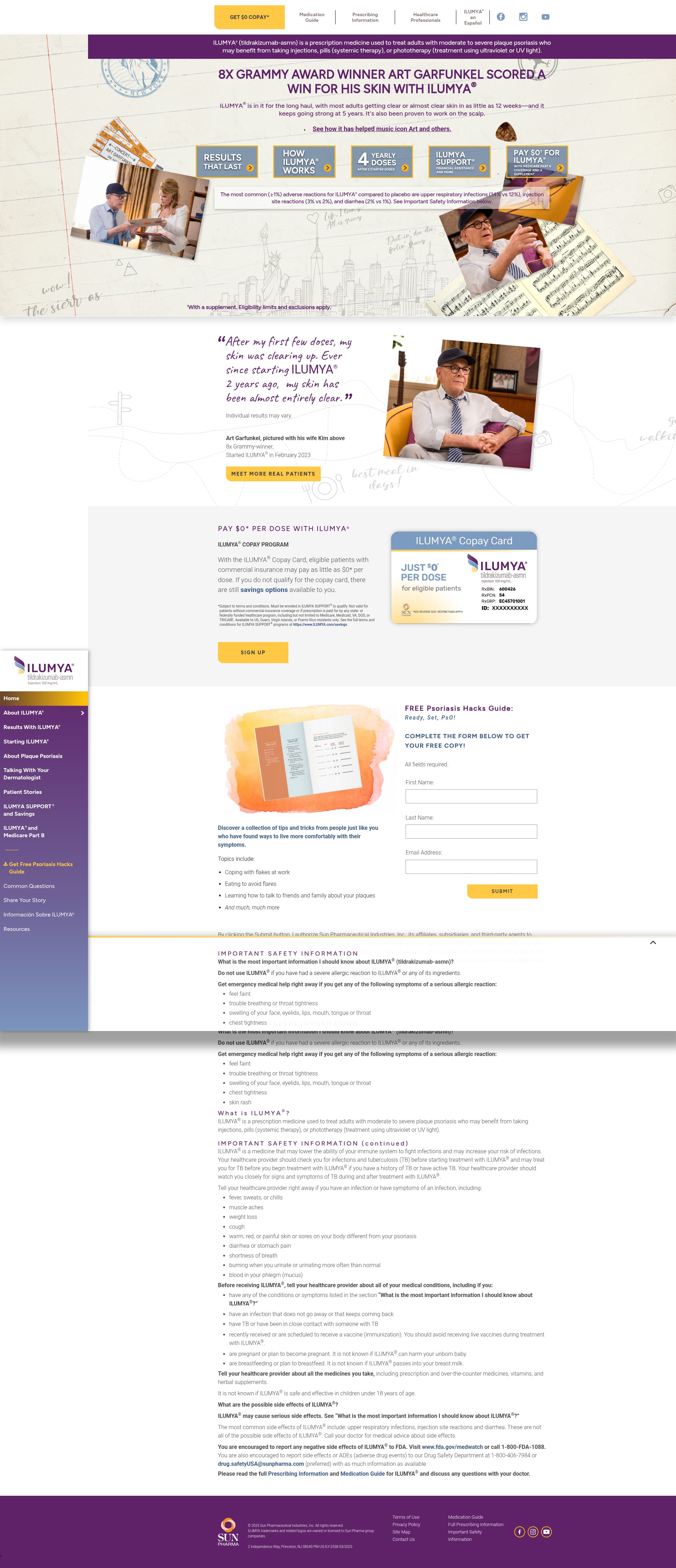 Screenshot of ilumya.com