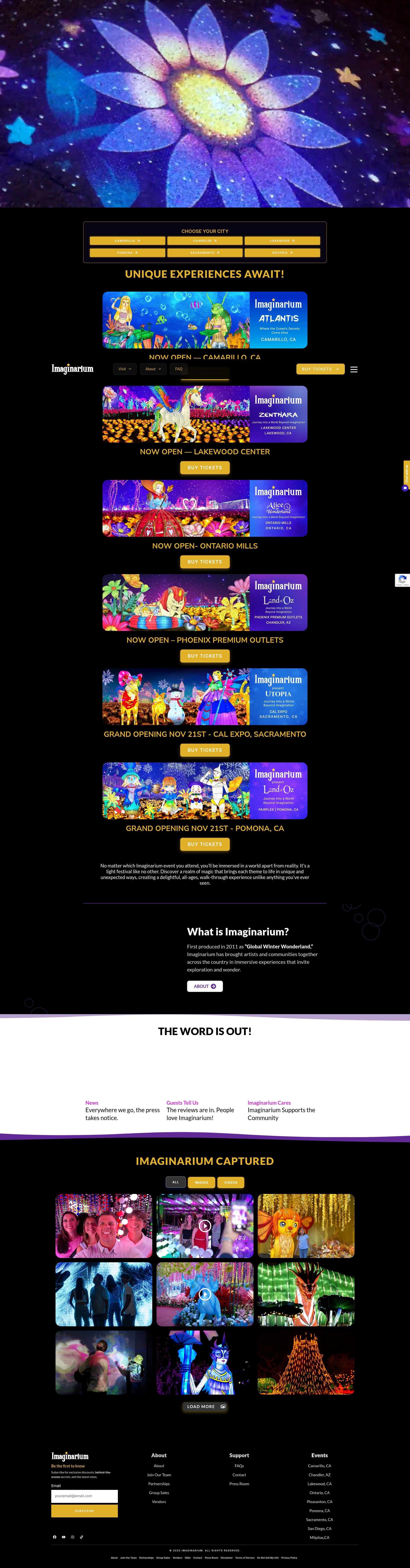Screenshot of imaginarium360.com