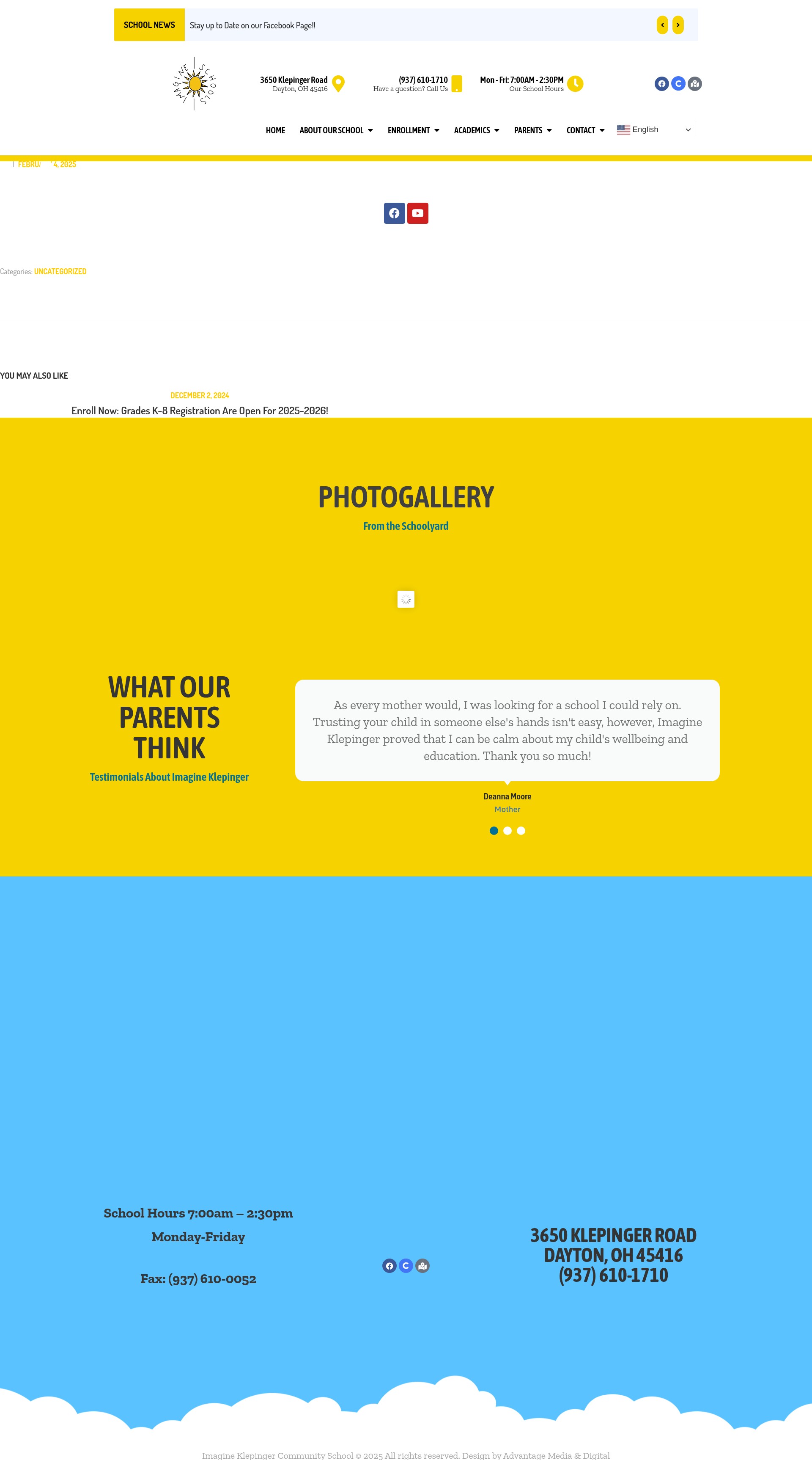 Screenshot of imagineklepinger.org
