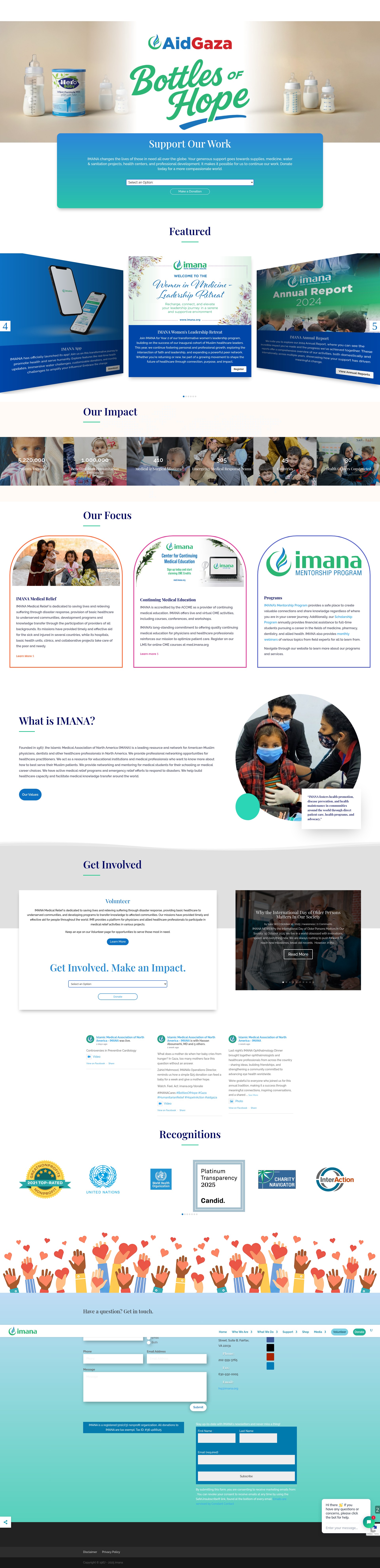 Screenshot of imana.org