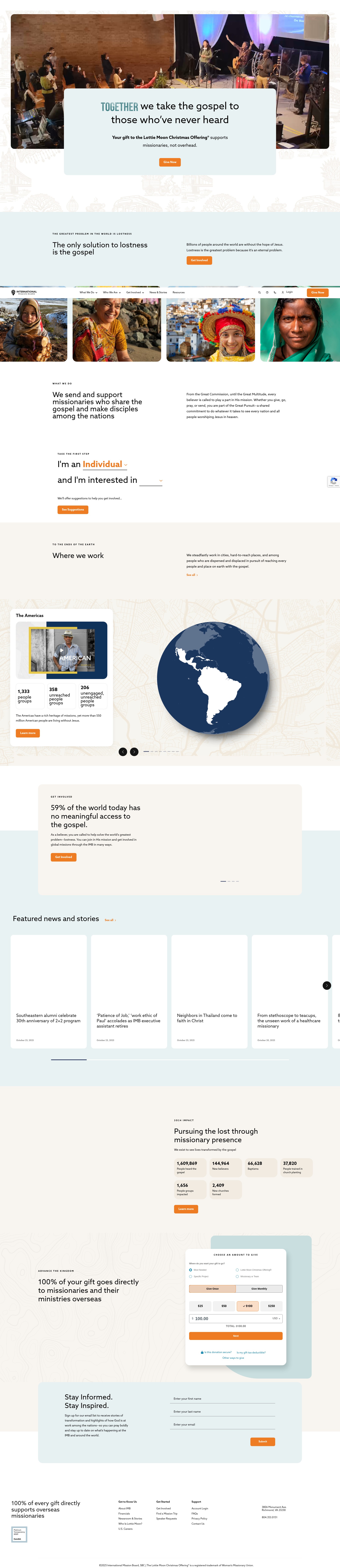 Screenshot of imb.org
