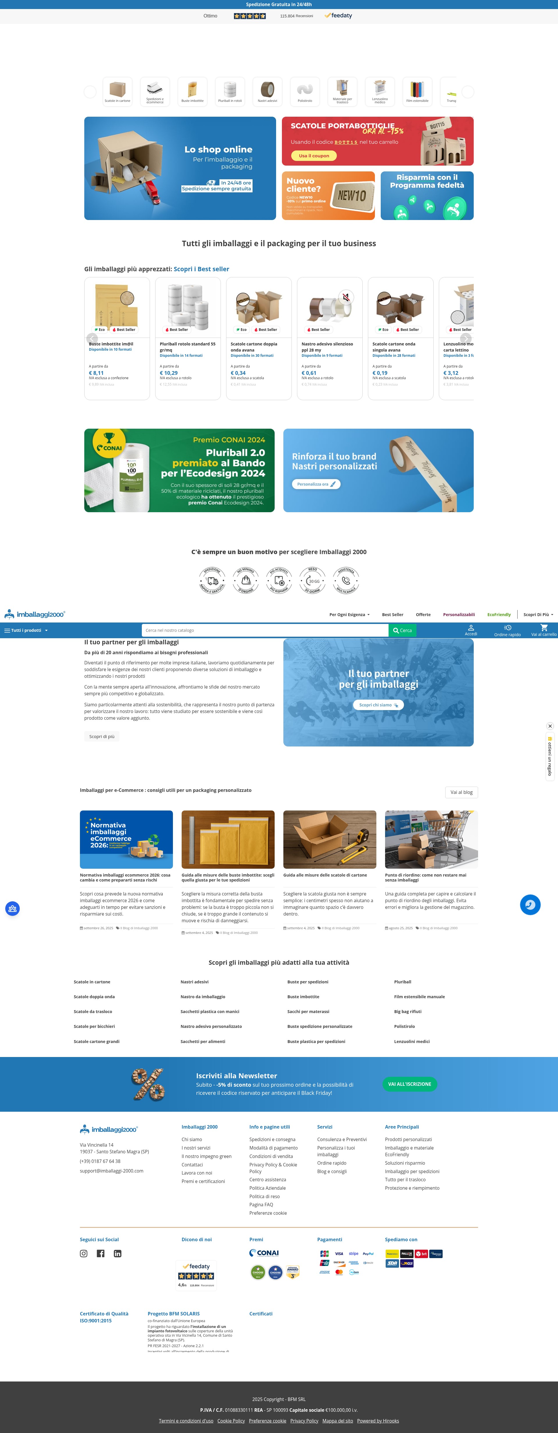 Screenshot of imballaggi-2000.com