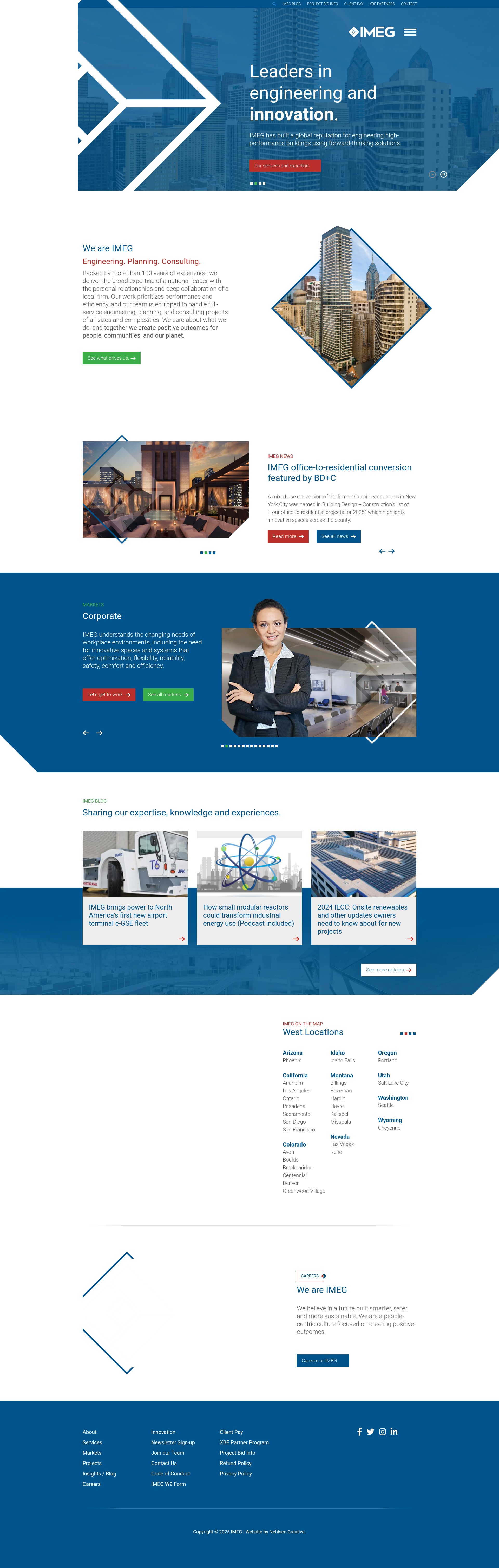 Screenshot of imegcorp.com