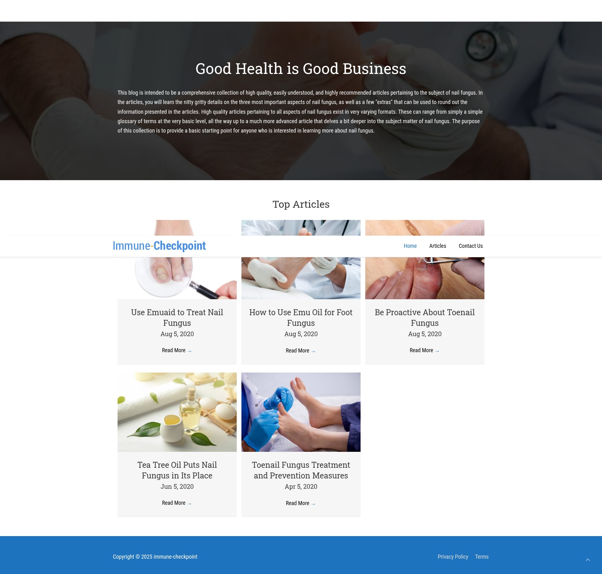 Screenshot of immune-checkpoint.com