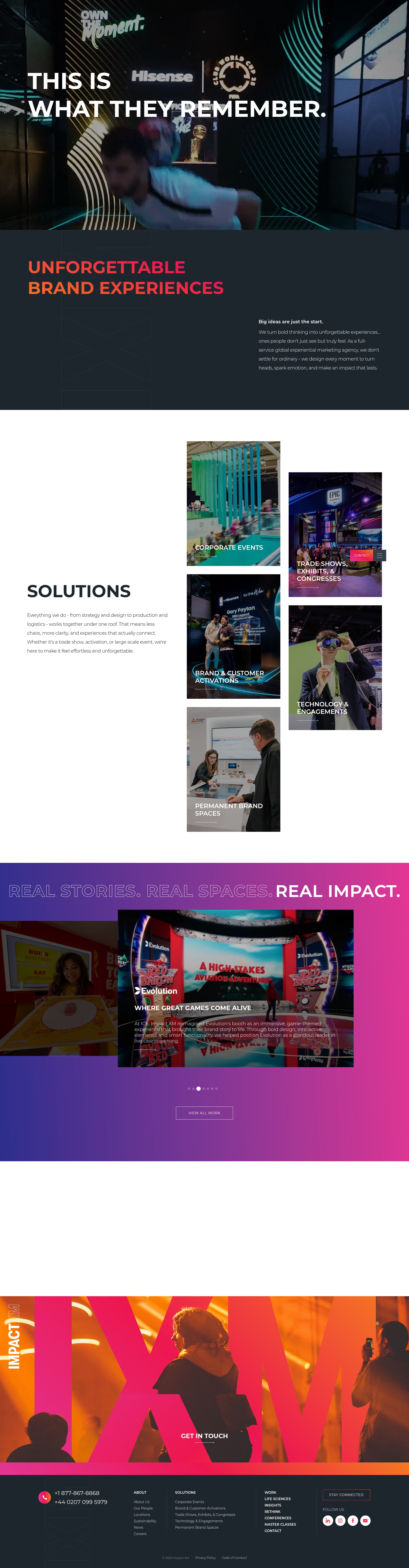 Screenshot of impact-xm.com