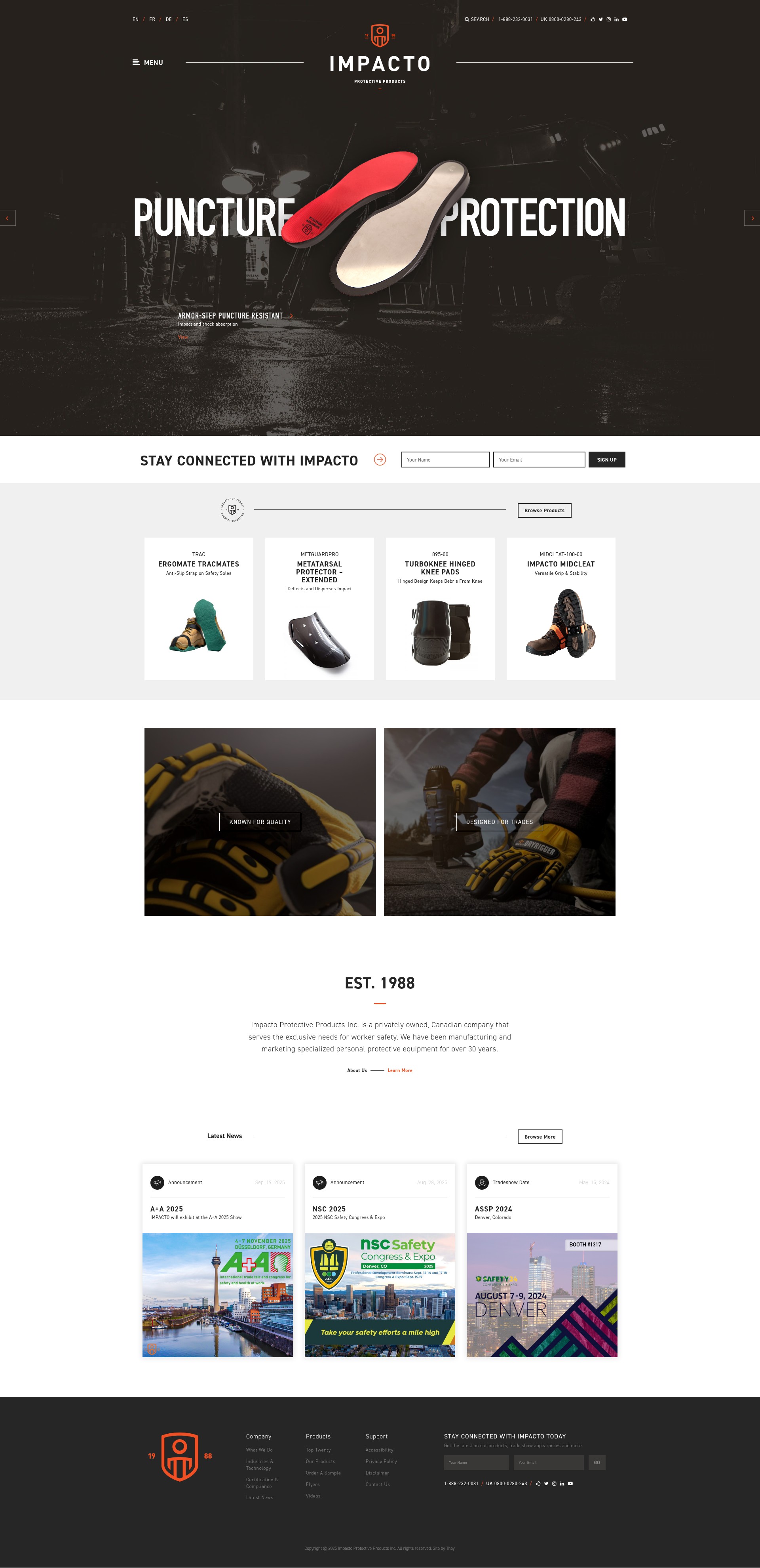 Screenshot of impacto.ca