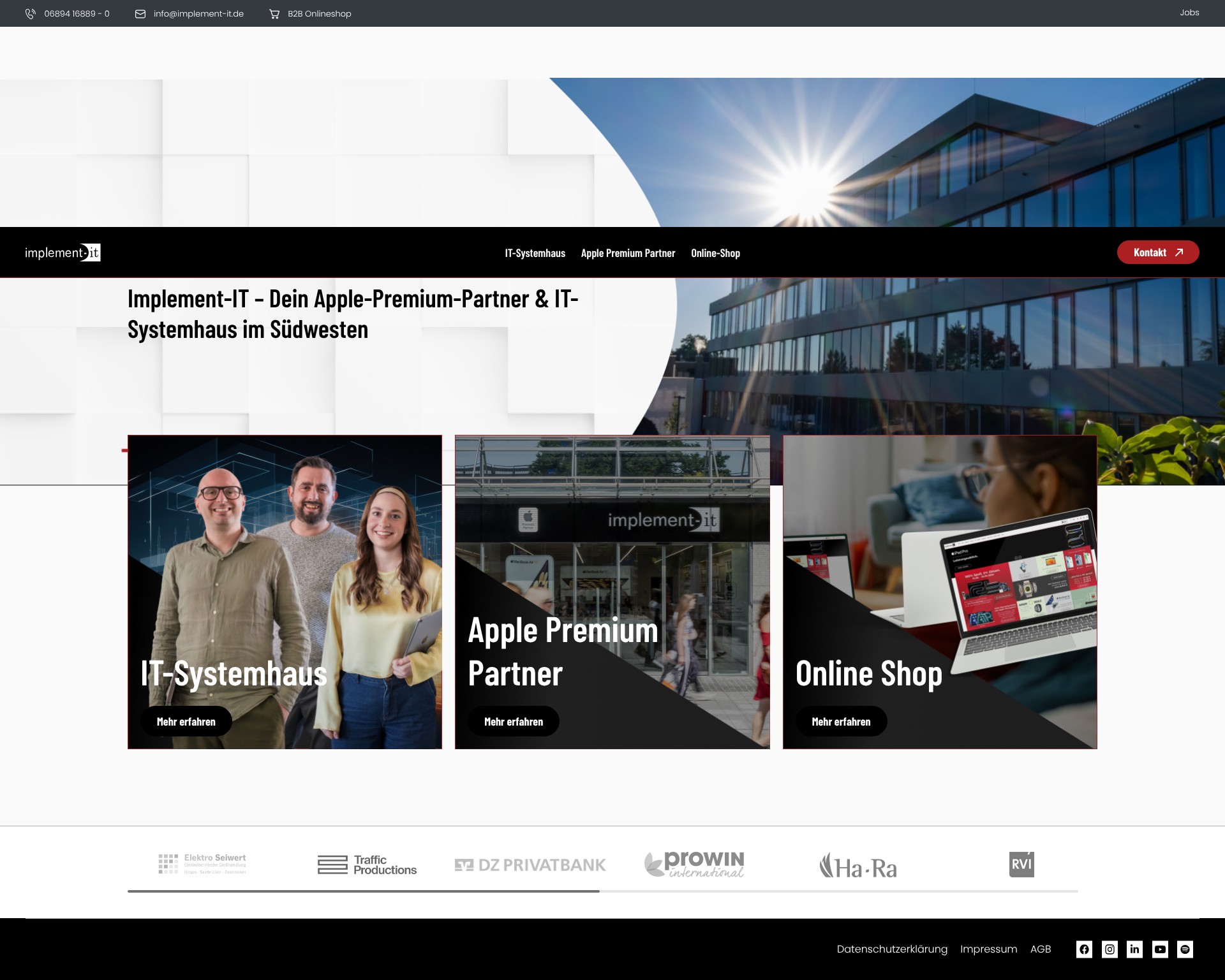 Screenshot of implement-it.de