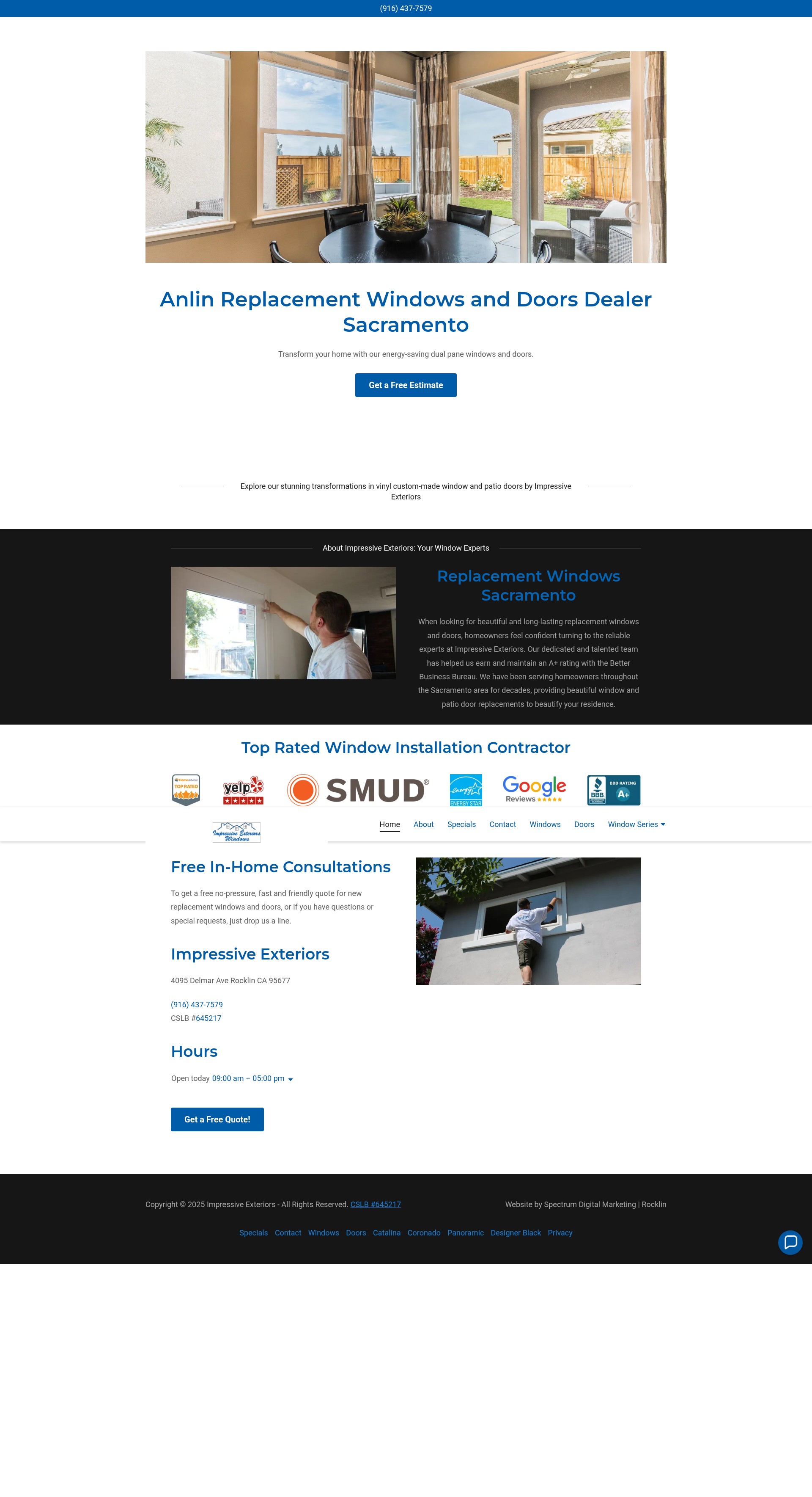 Screenshot of impressiveexteriorsusa.com