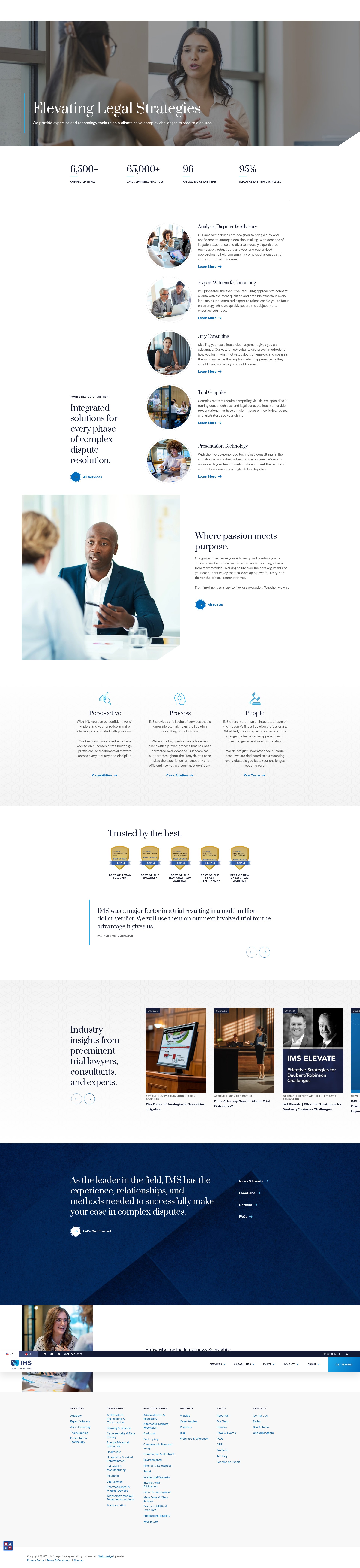 Screenshot of imslegal.com