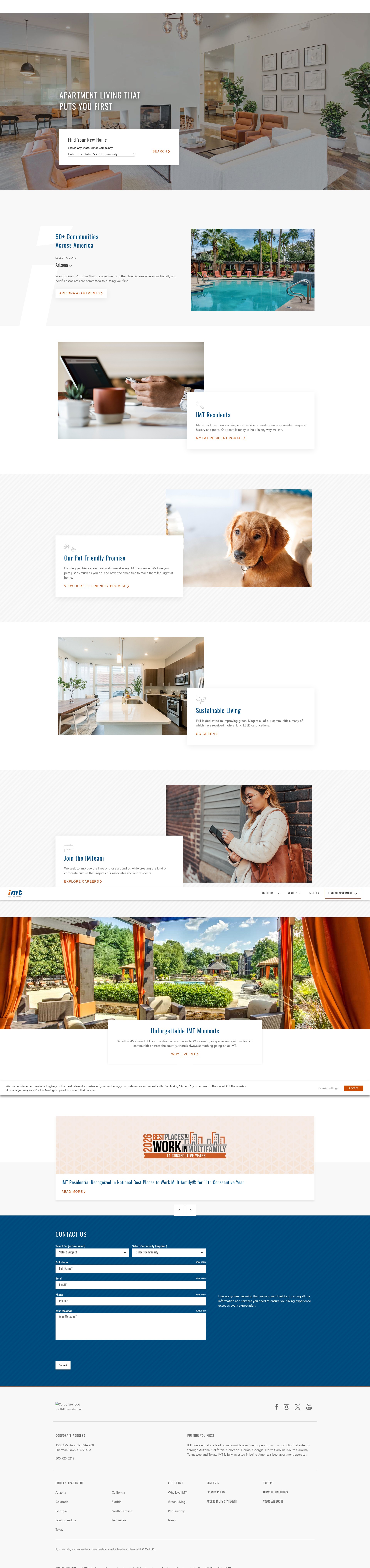 Screenshot of imtresidential.com