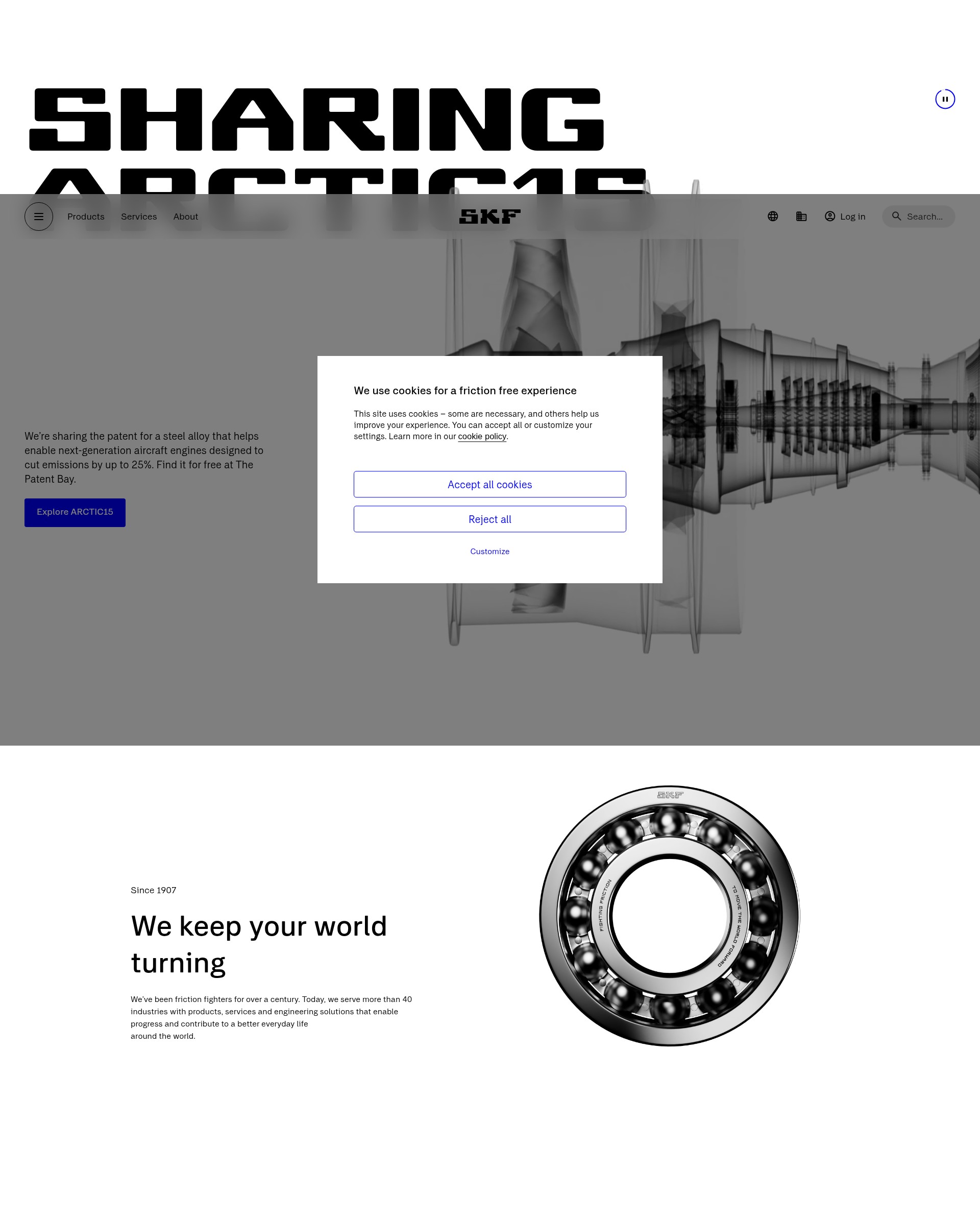 Screenshot of in.promo.skf.com