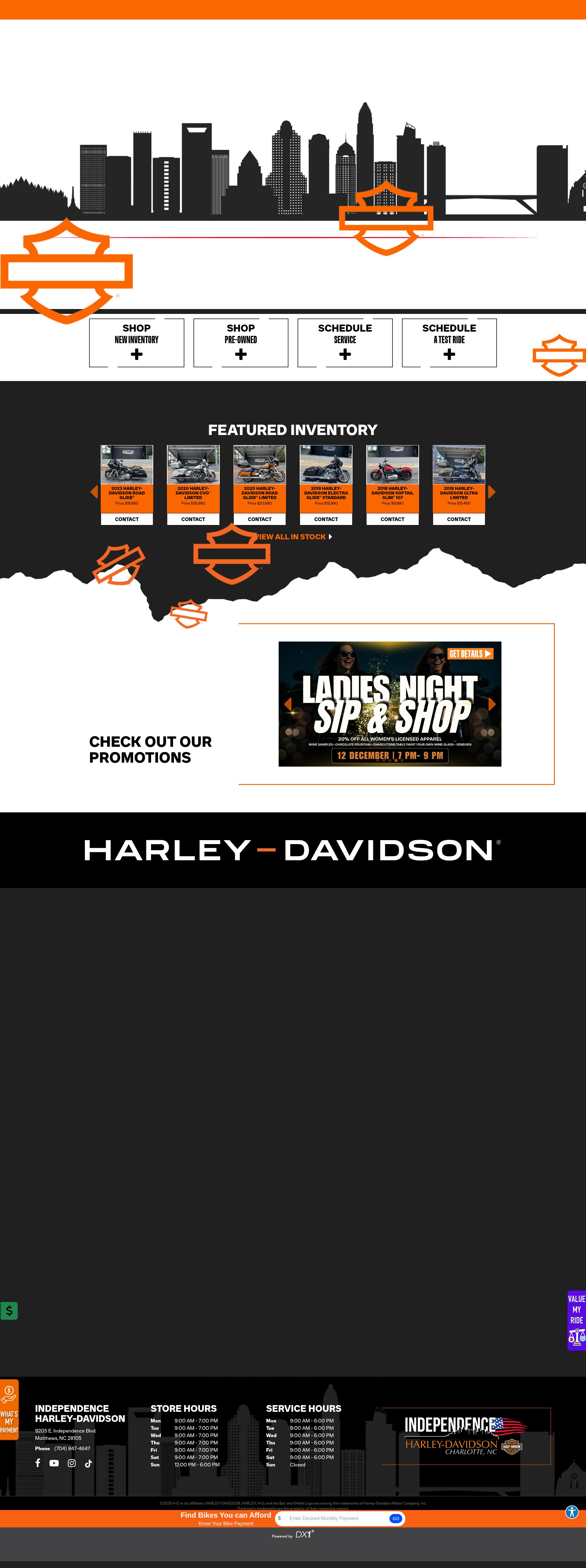 Screenshot of independenceharley.com
