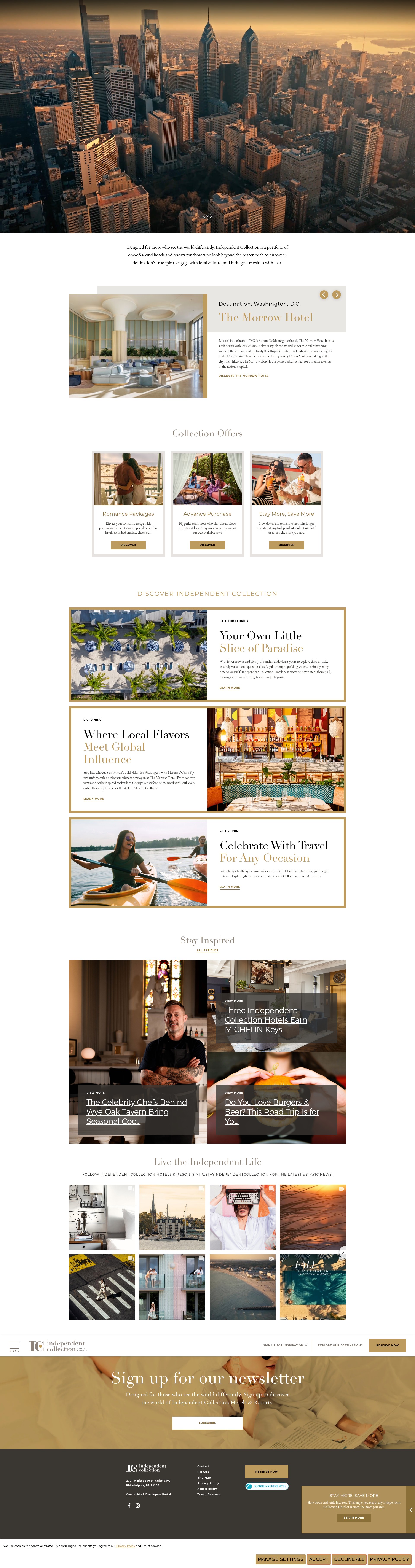 Screenshot of independentcollection.com
