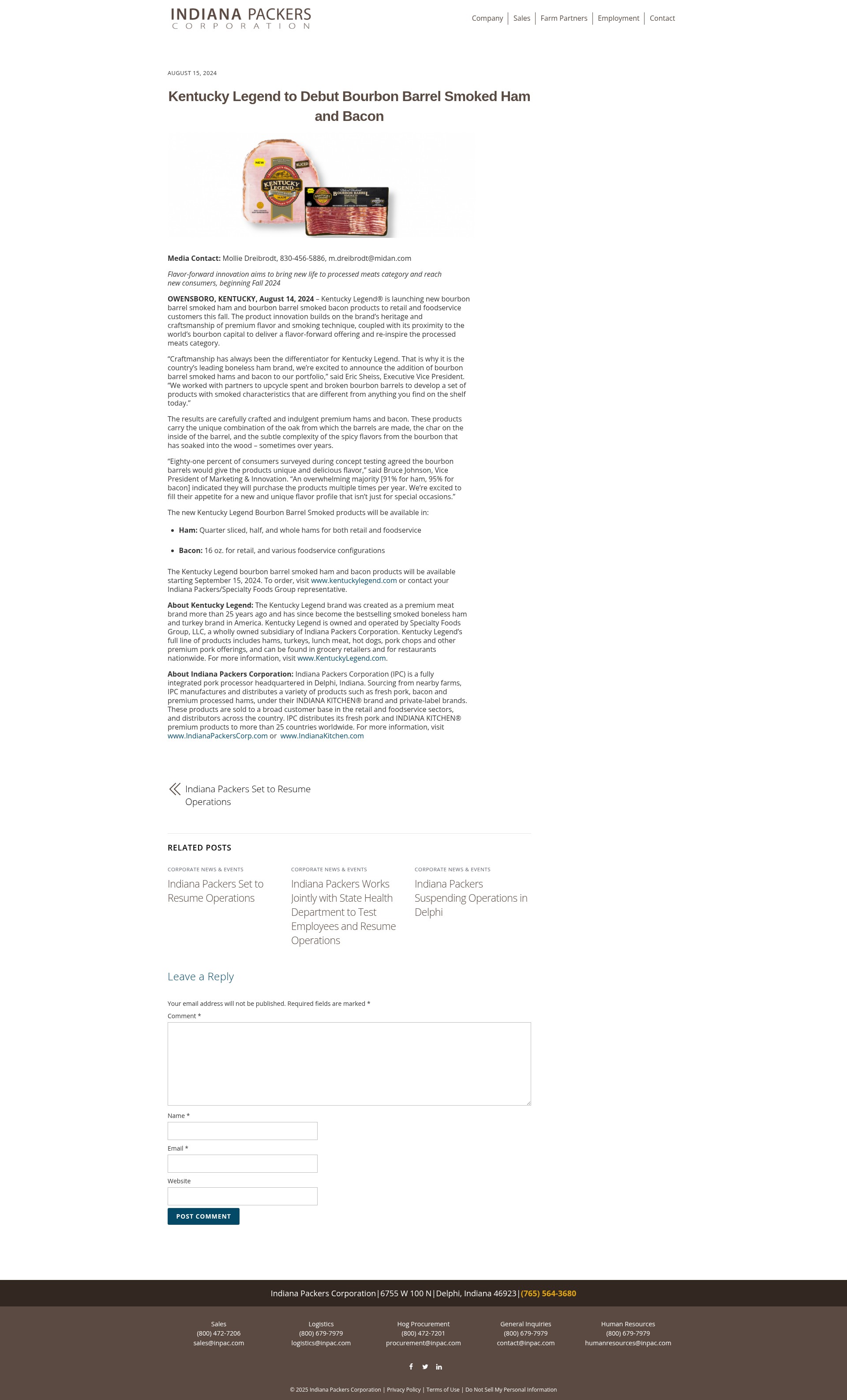 Screenshot of indianapackerscorp.com