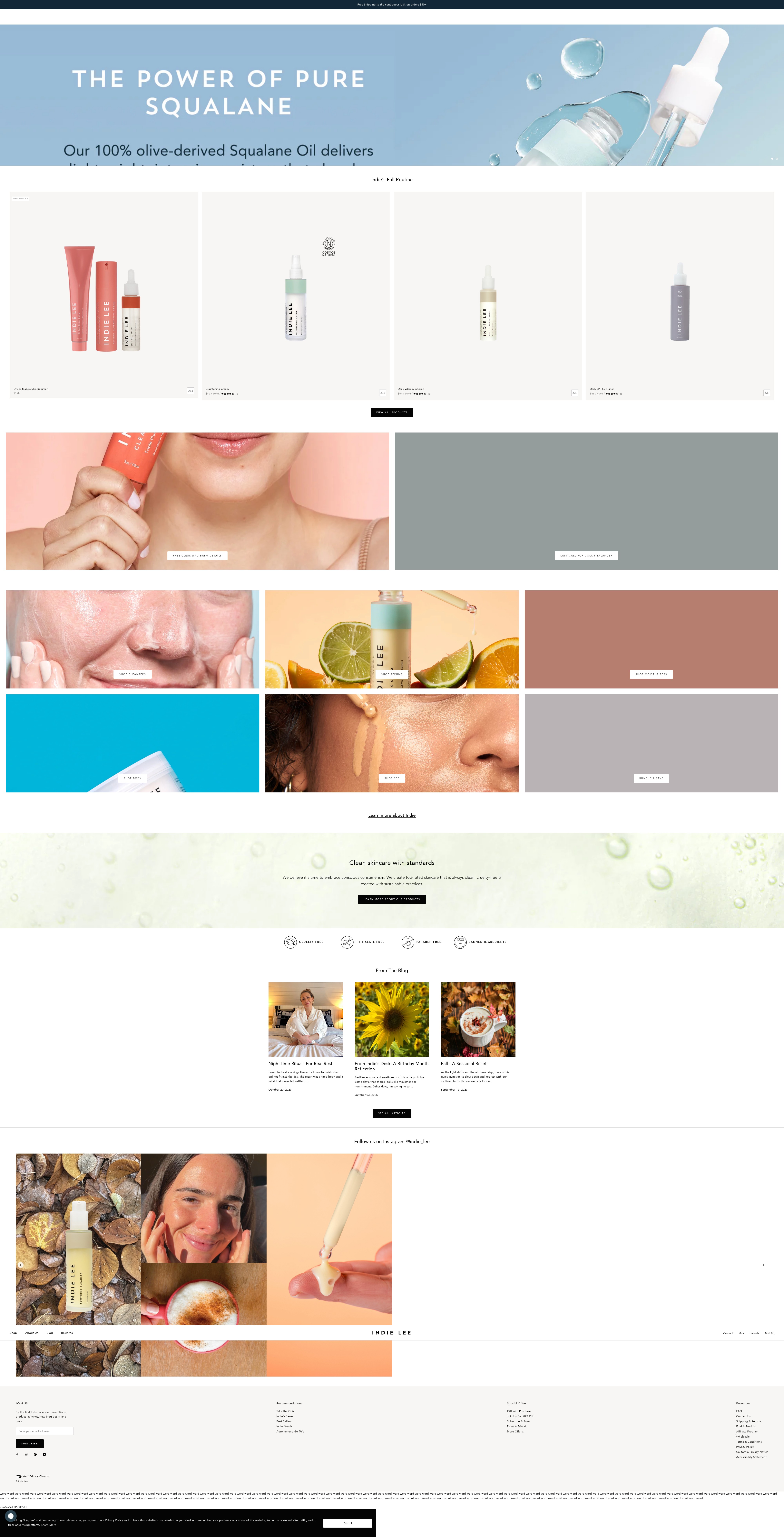 Screenshot of indie-lee.myshopify.com