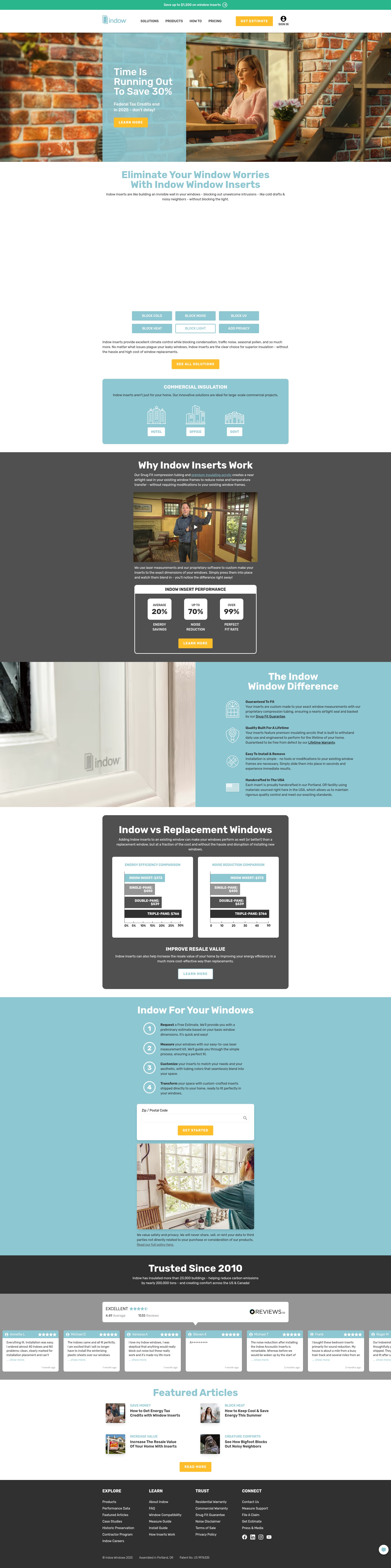 Screenshot of indowwindows.com