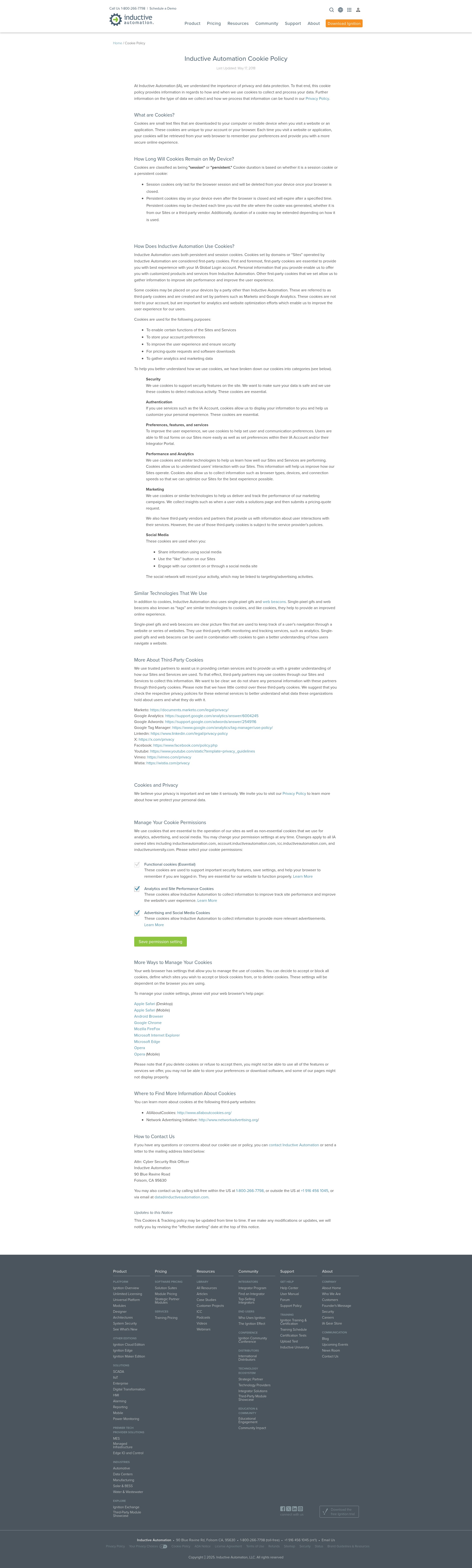 Screenshot of inductiveautomation.com
