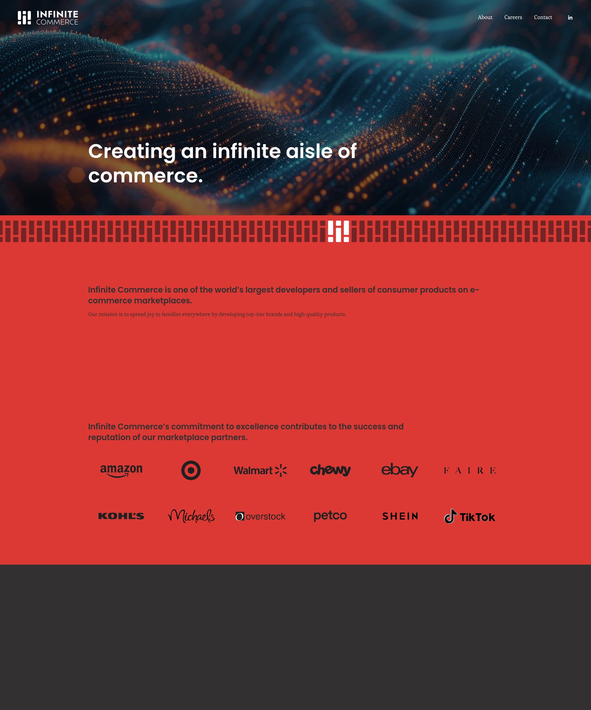 Screenshot of infinitecommerce.com