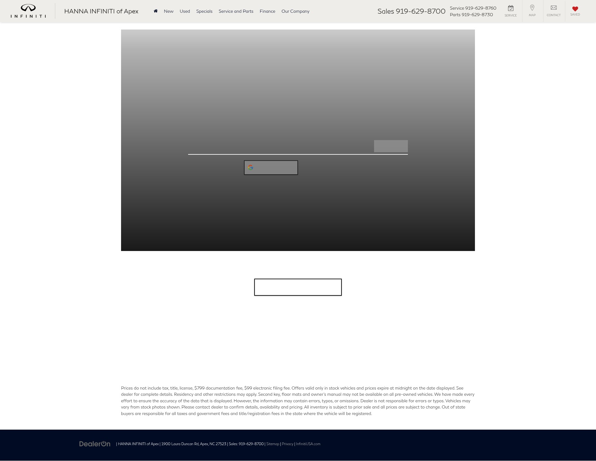 Screenshot of infinitiofapex.com