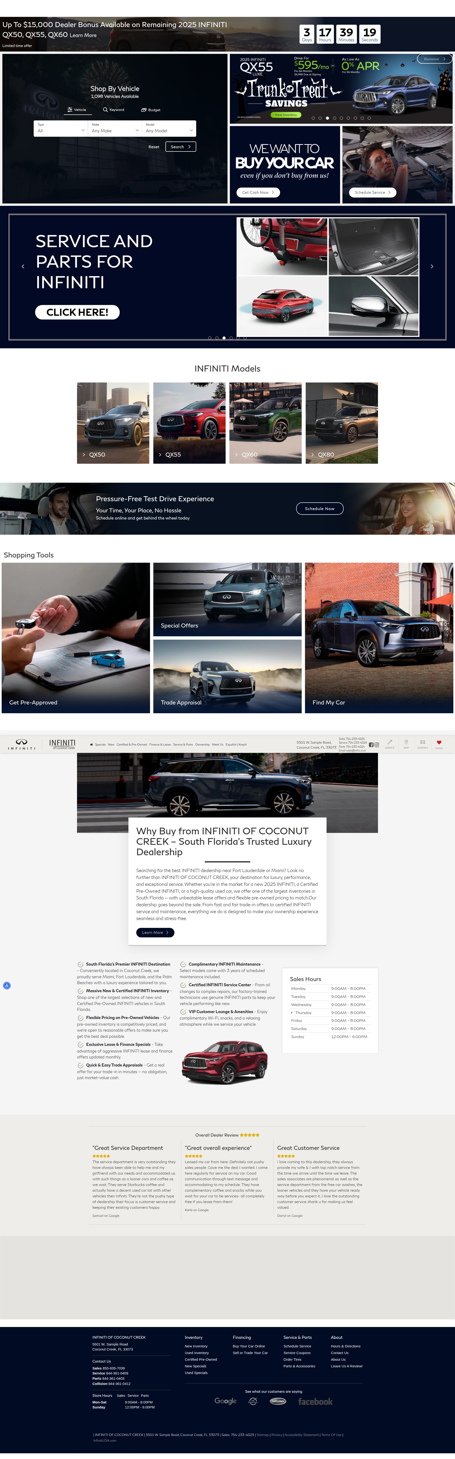 Screenshot of infinitiofcoconutcreek.com