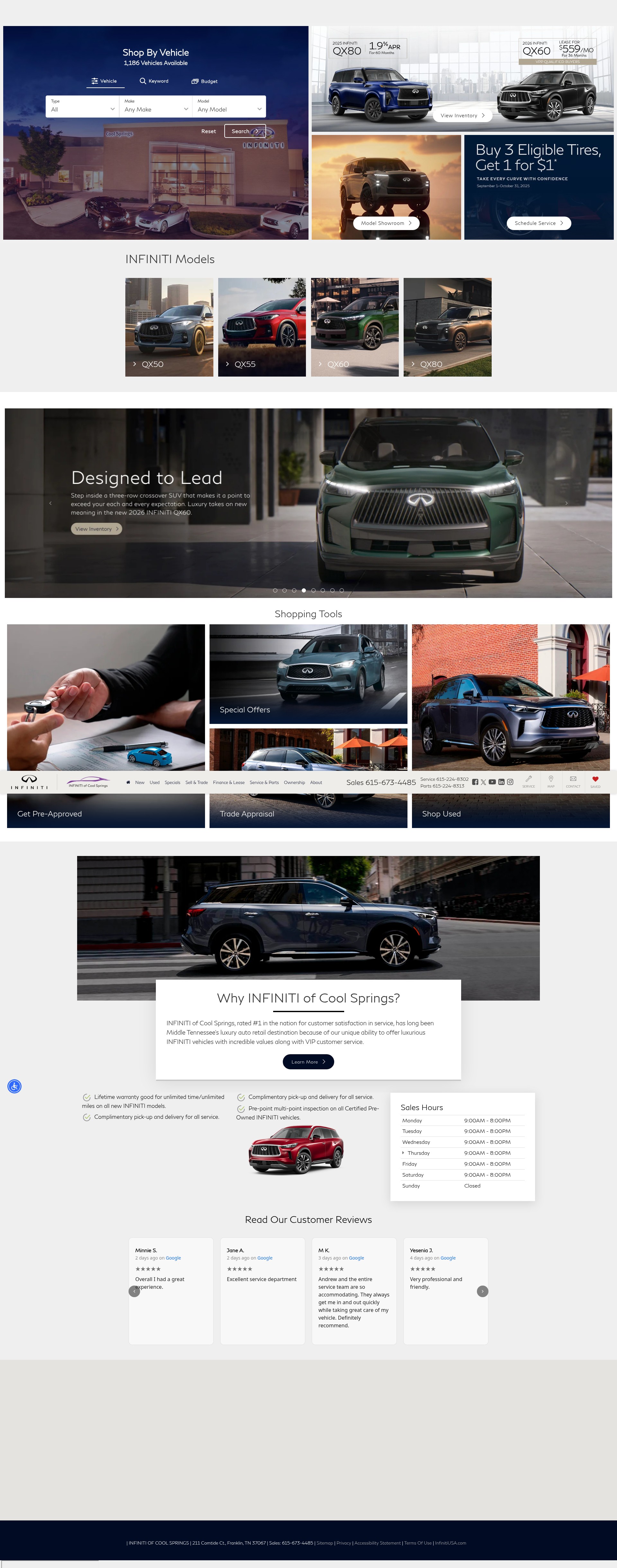 Screenshot of infinitiofcoolsprings.com