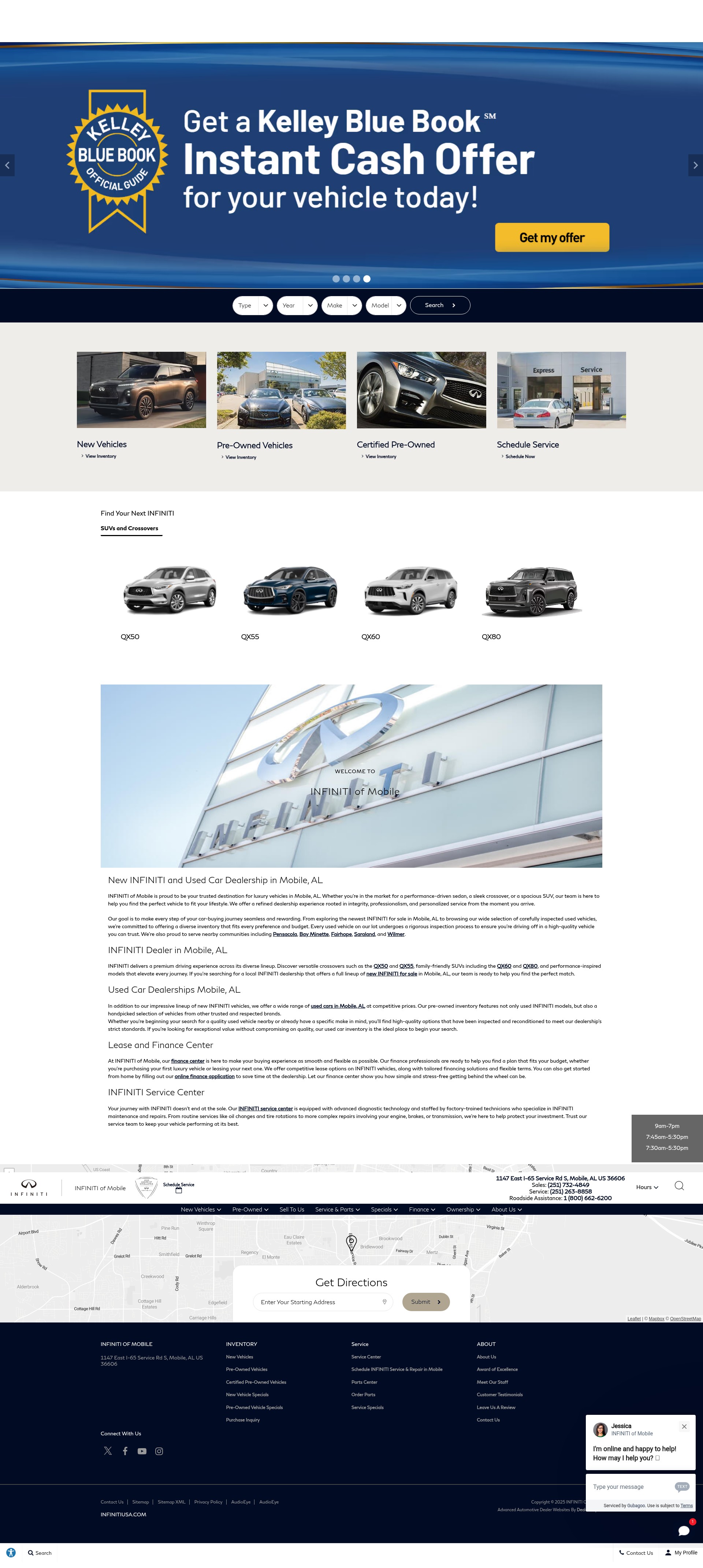 Screenshot of infinitiofmobile.com