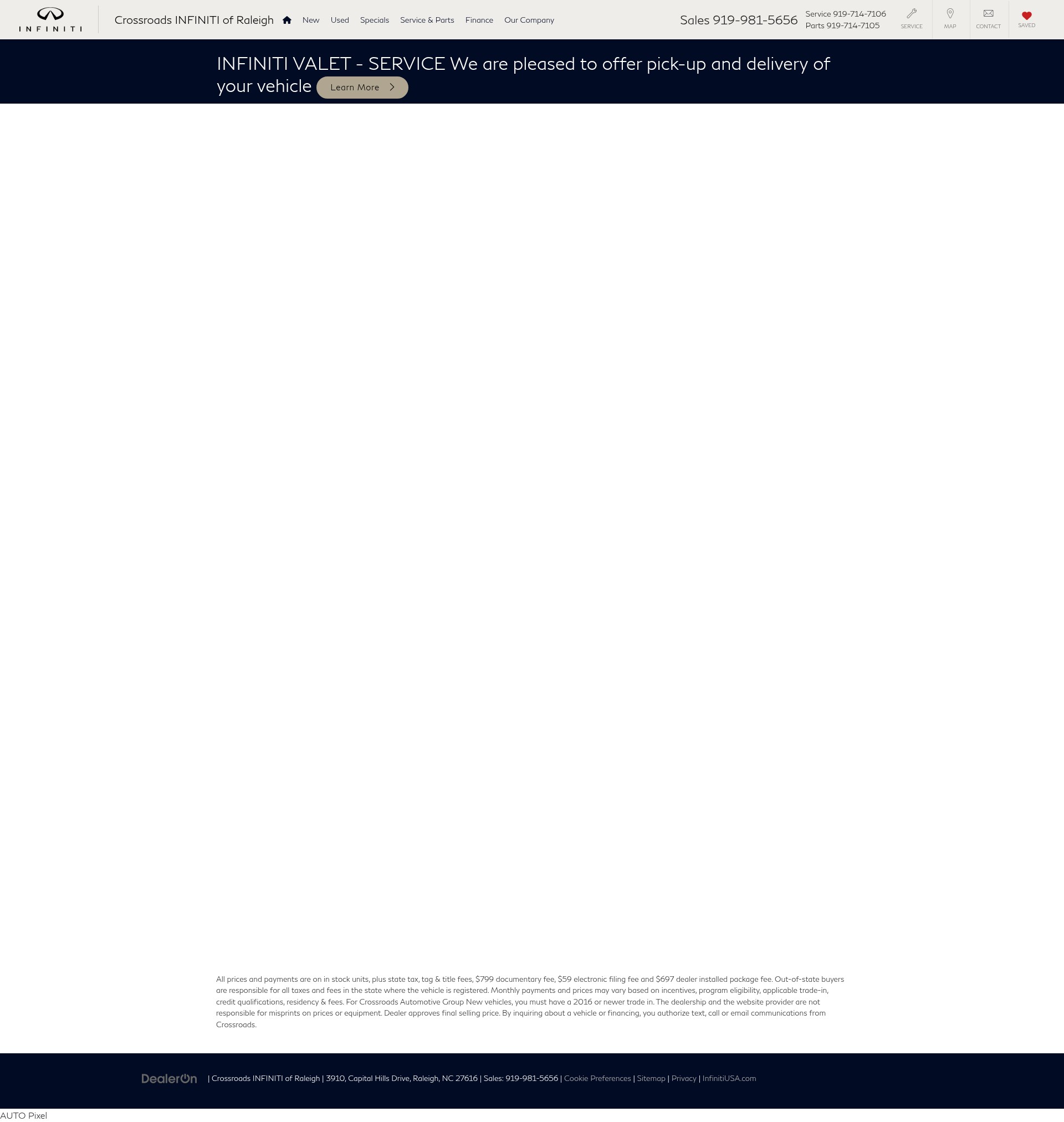 Screenshot of infinitiofraleigh.com