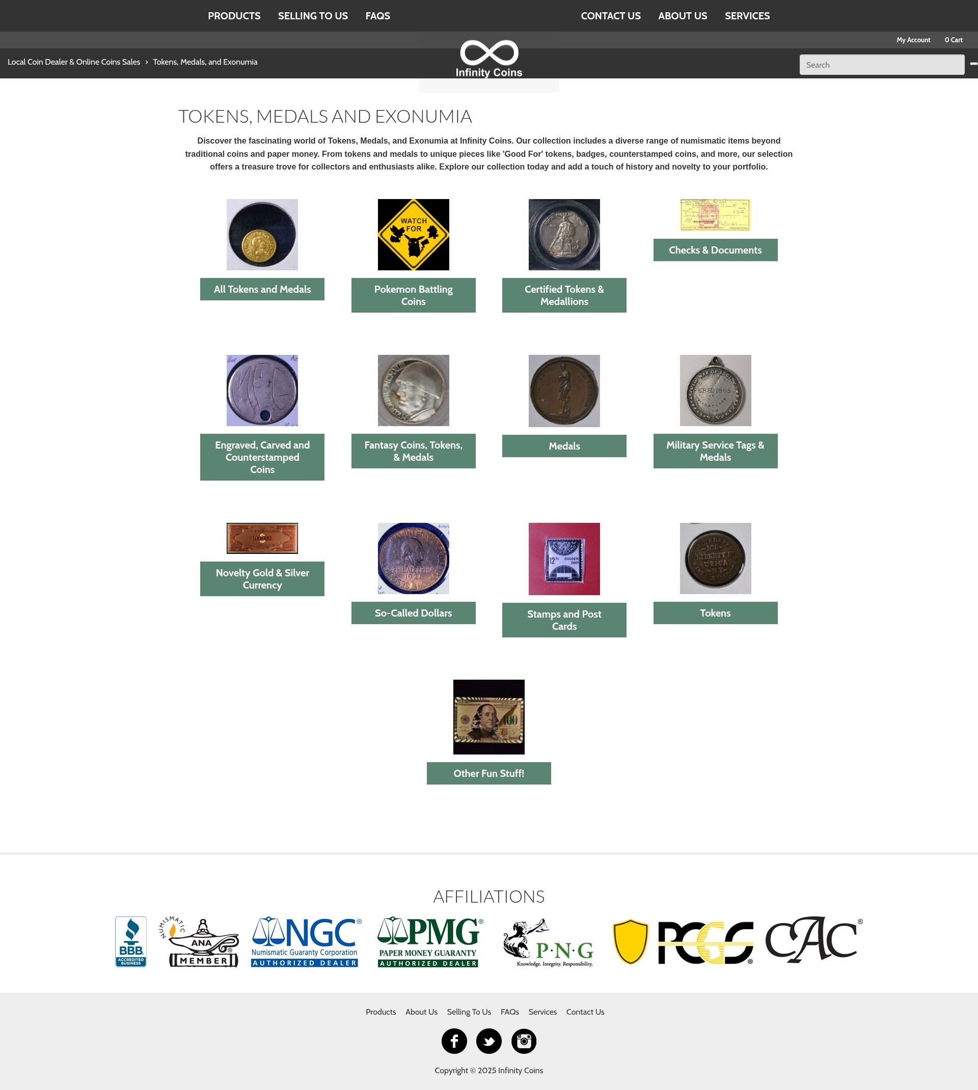 Screenshot of infinitycoins.com
