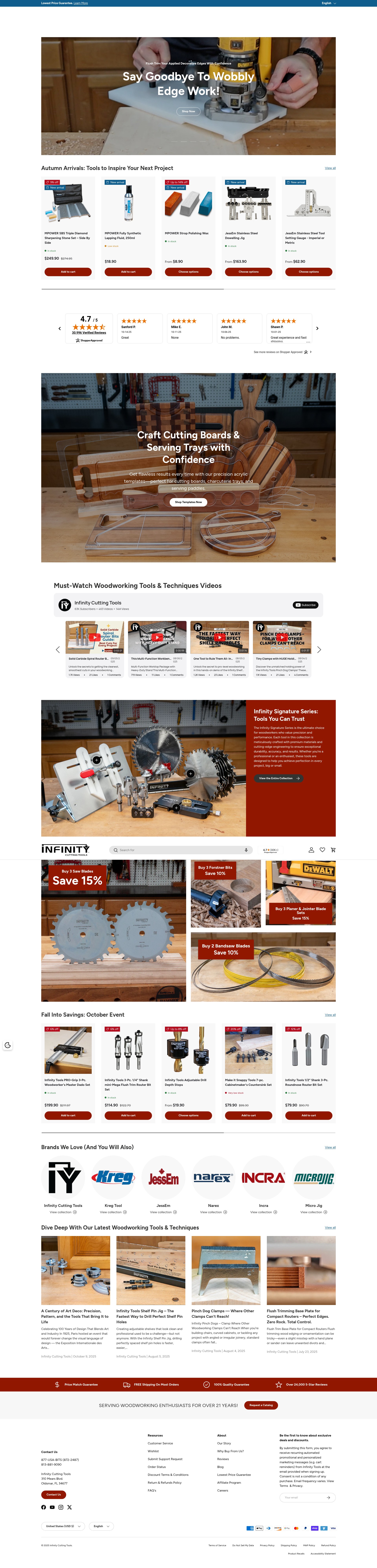 Screenshot of infinitytools.com