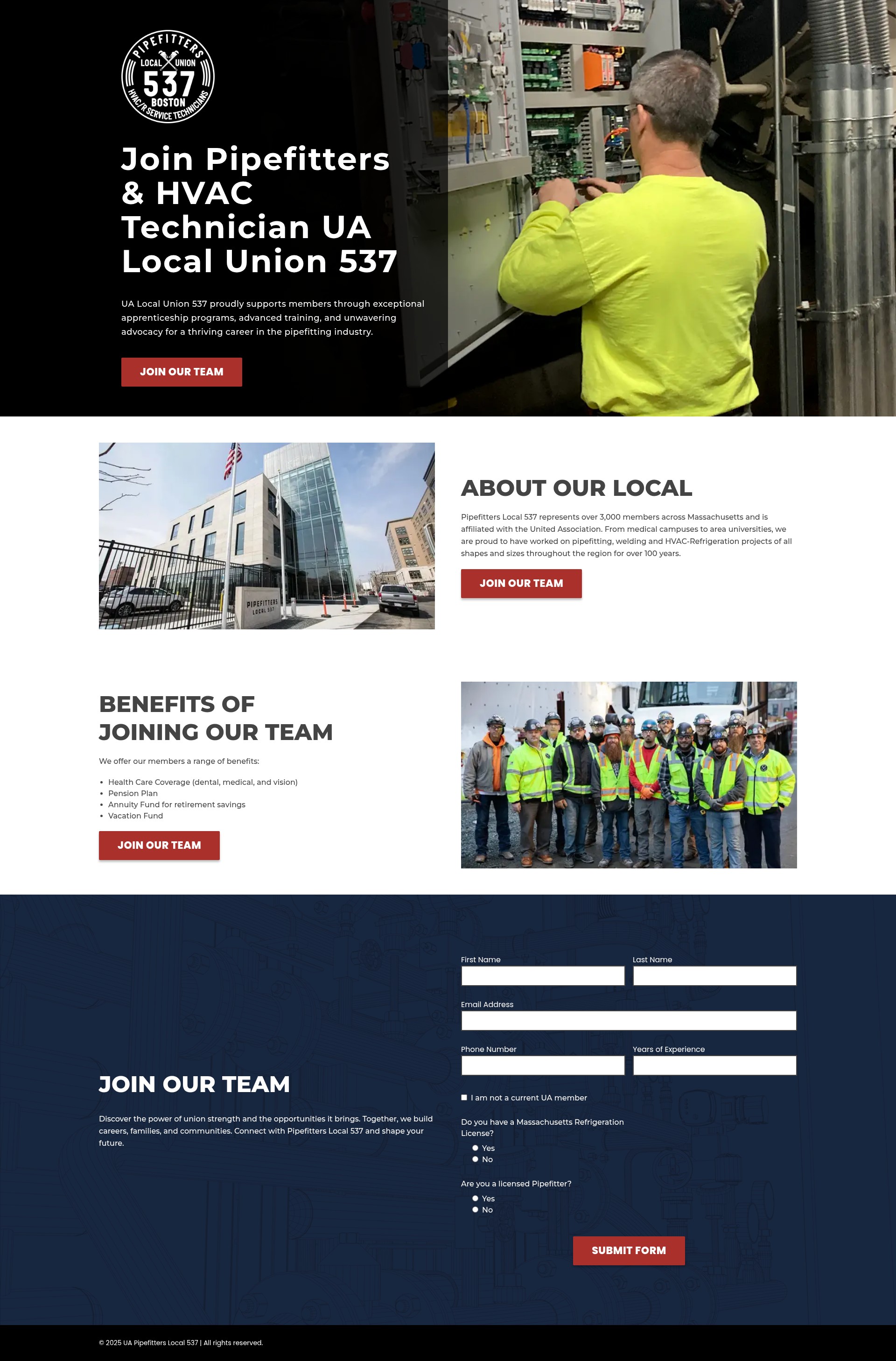 Screenshot of info-ualocal537.com