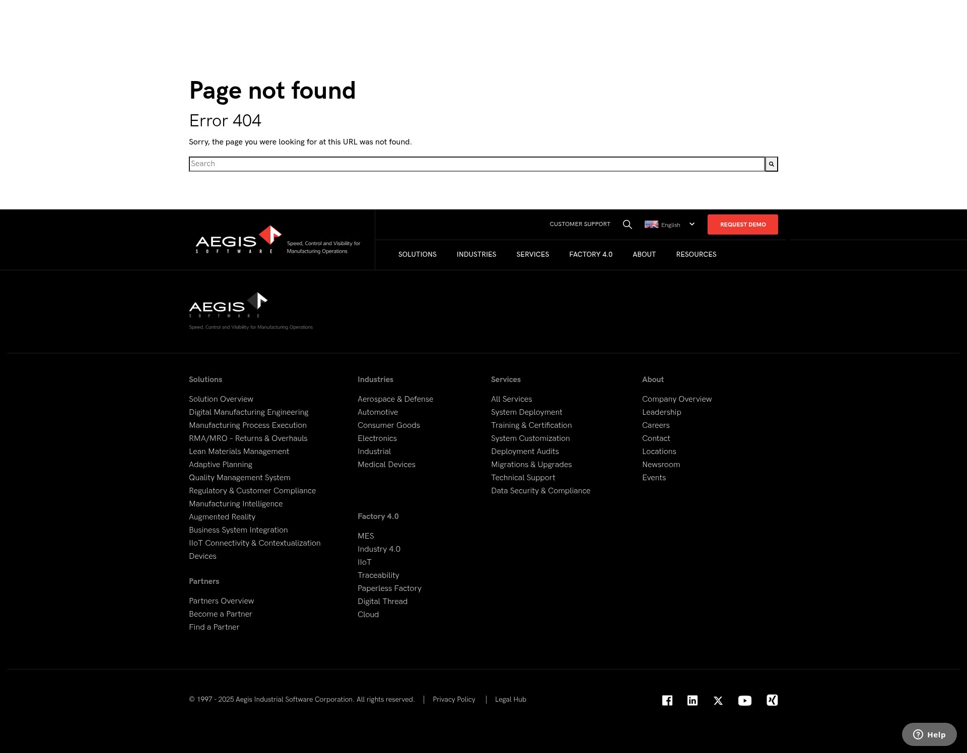 Screenshot of info.aiscorp.com