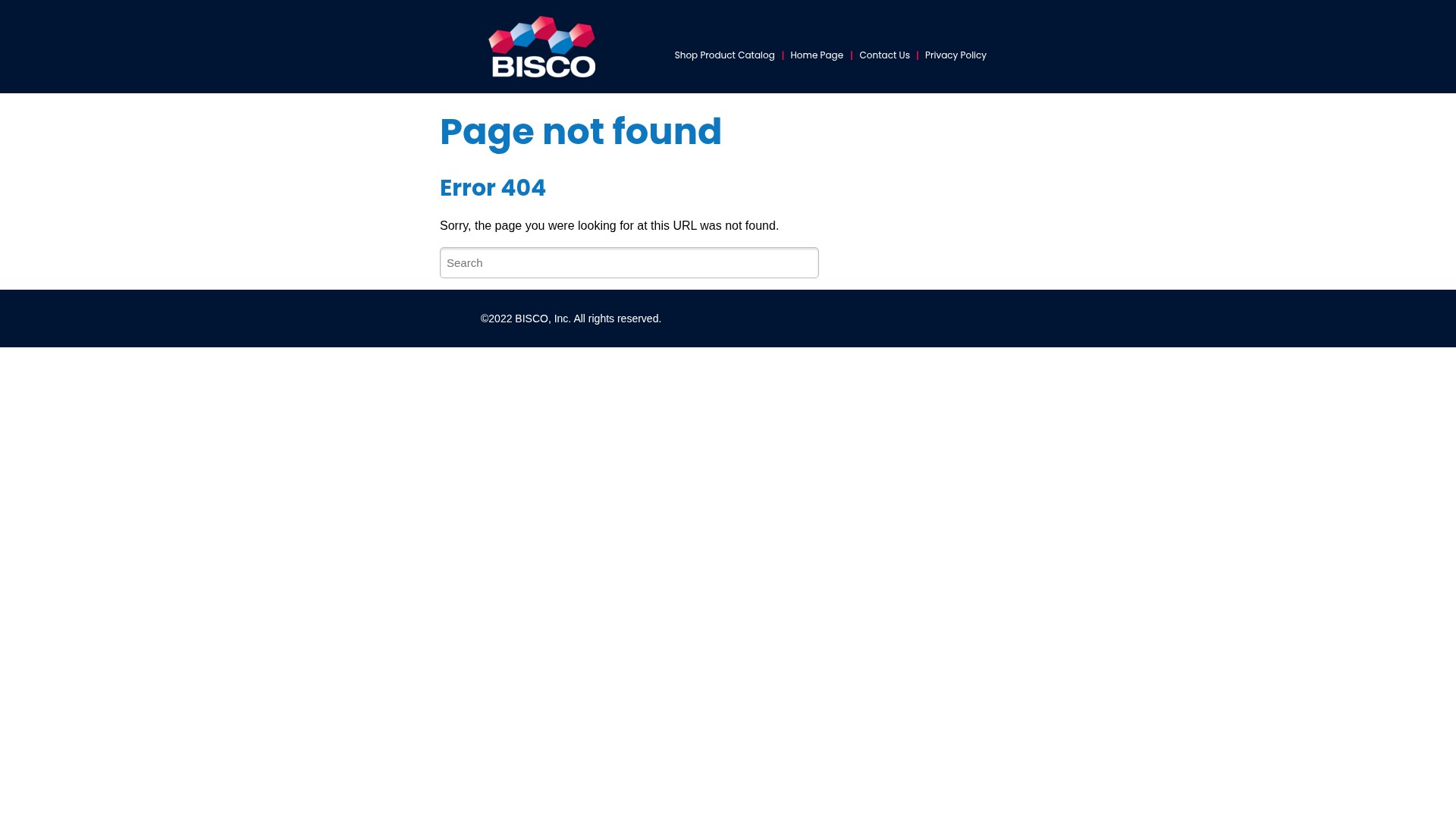 Screenshot of info.bisco.com
