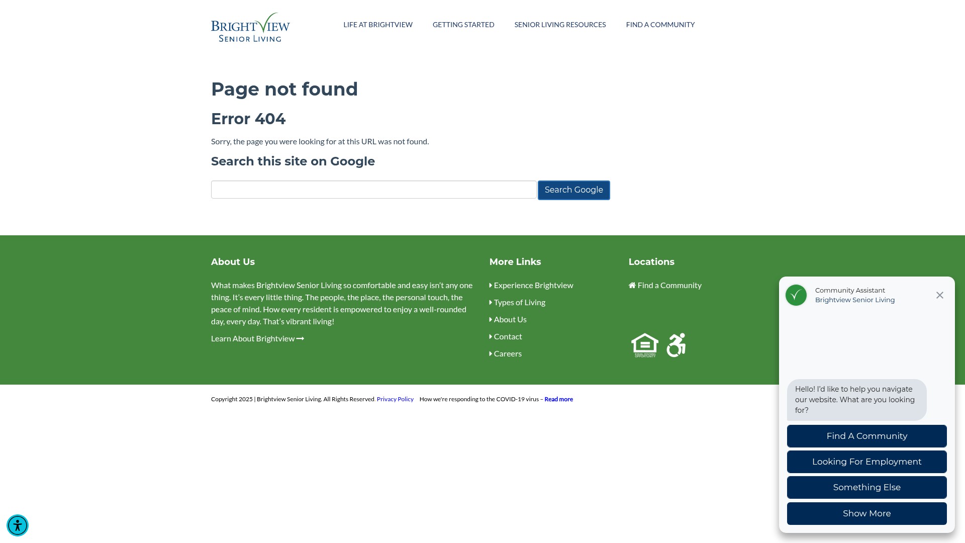 Screenshot of info.brightviewseniorliving.com