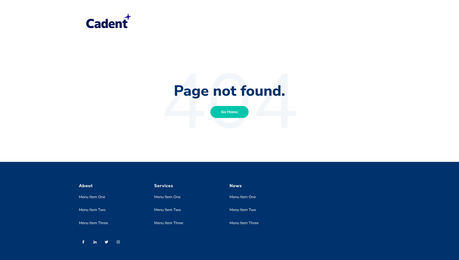 Screenshot of info.cadent.com