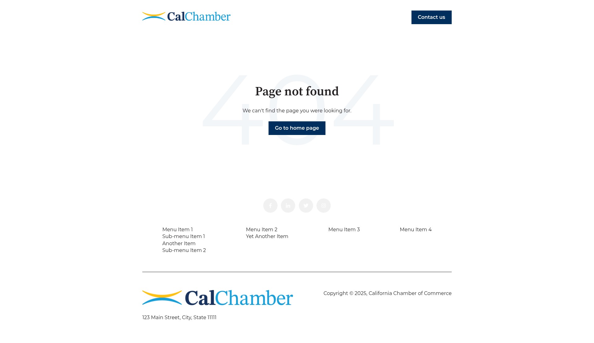 Screenshot of info.calchamber.com