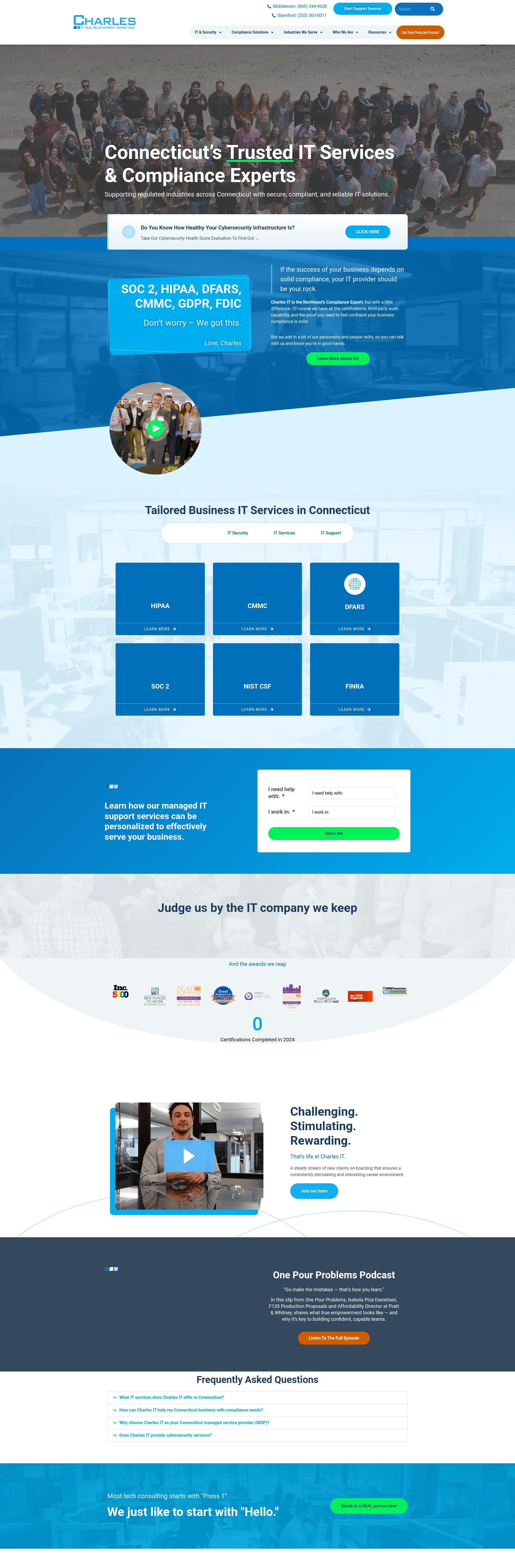 Screenshot of info.charlesit.com