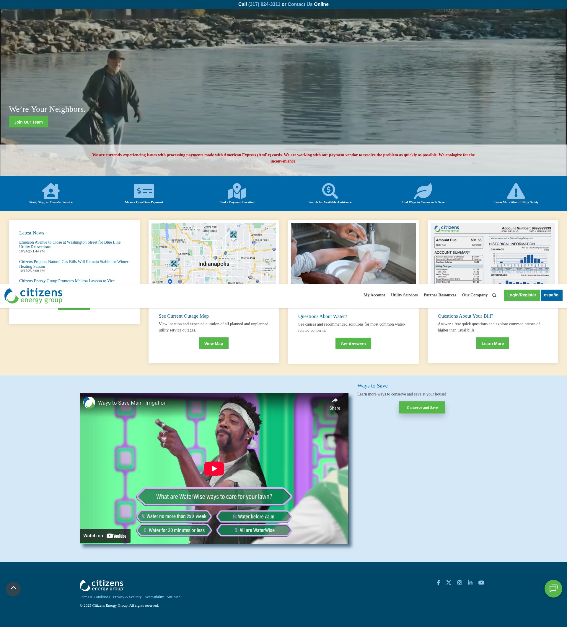 Screenshot of info.citizensenergygroup.com