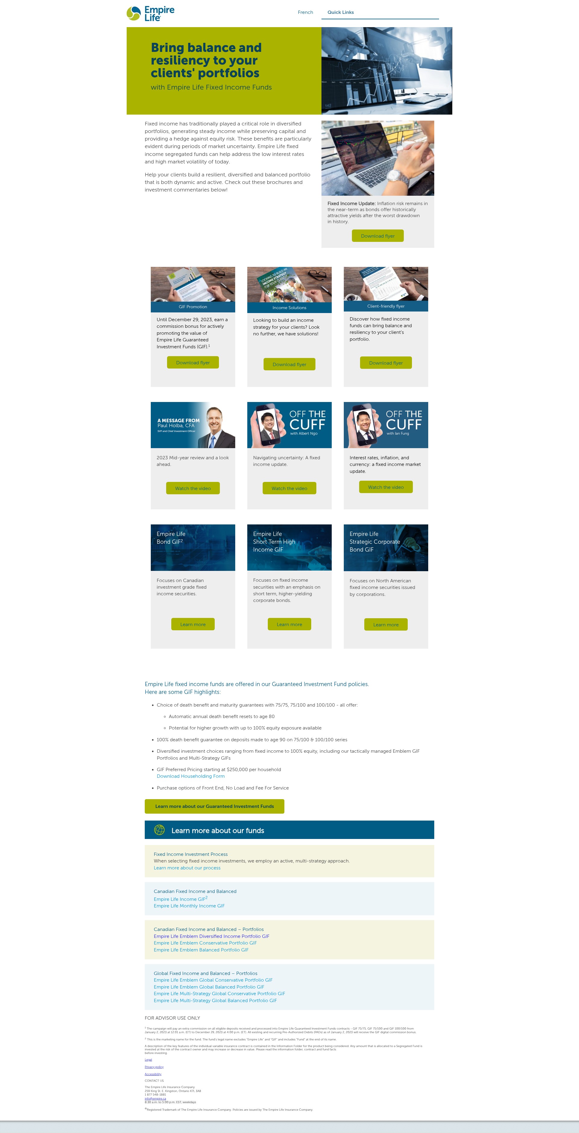 Screenshot of info.empire.ca