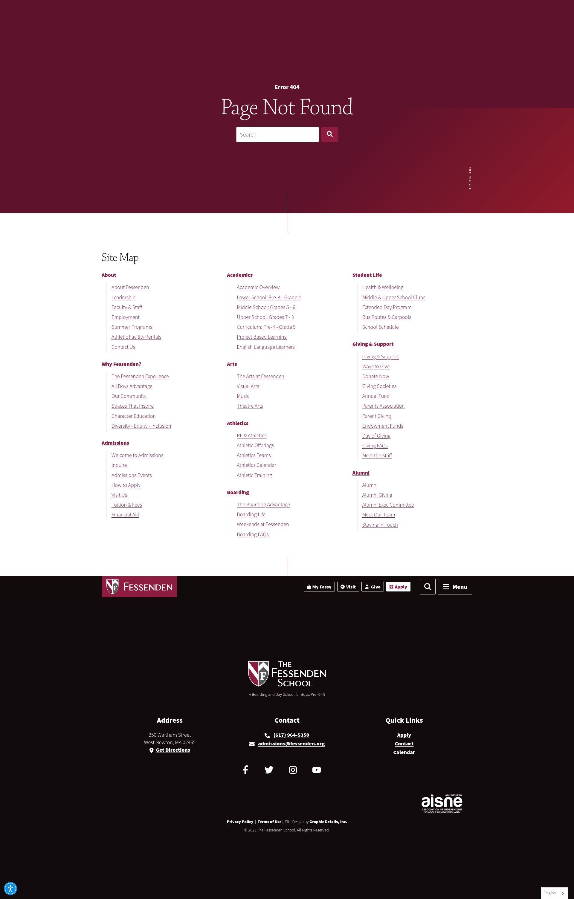 Screenshot of info.fessenden.org