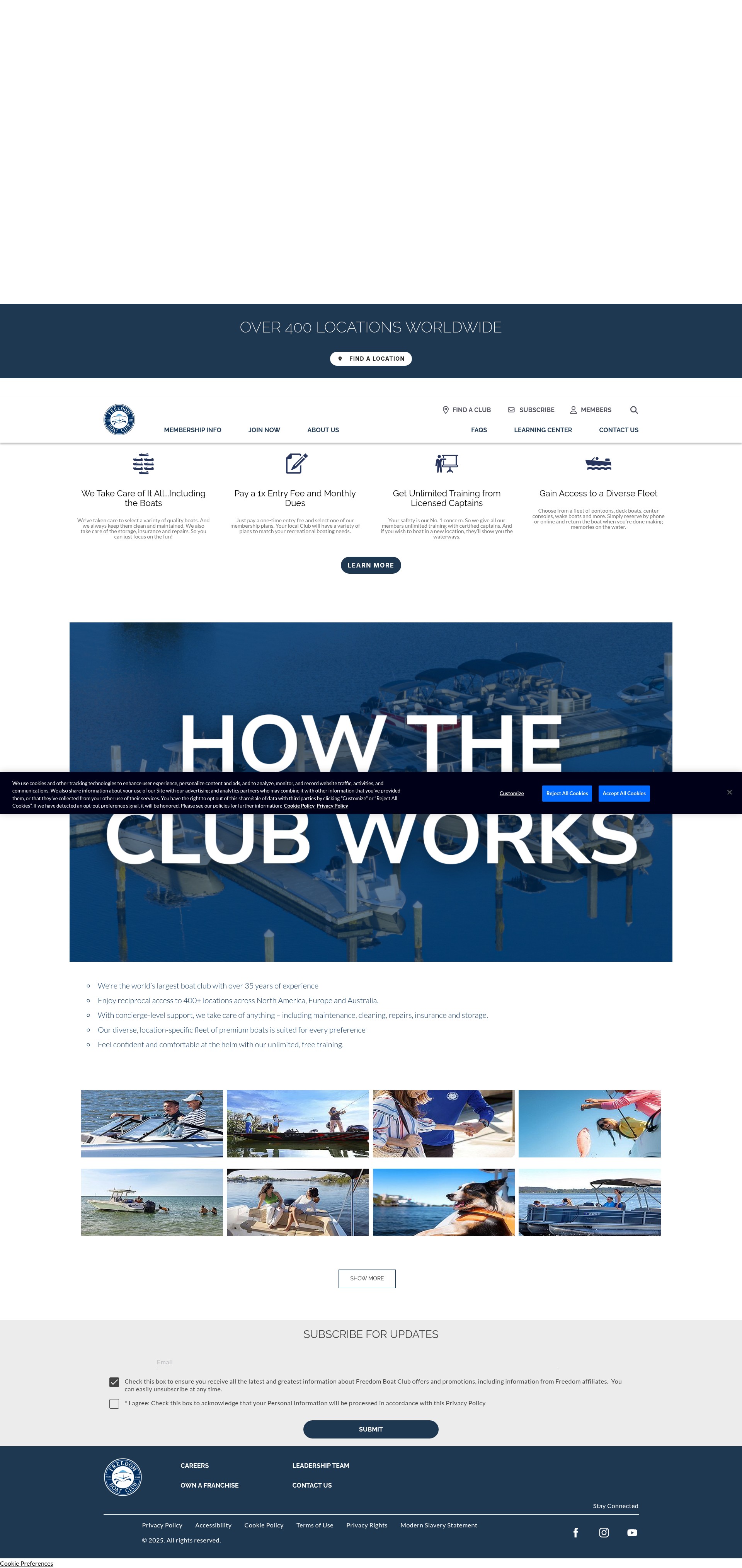 Screenshot of info.freedomboatclub.com